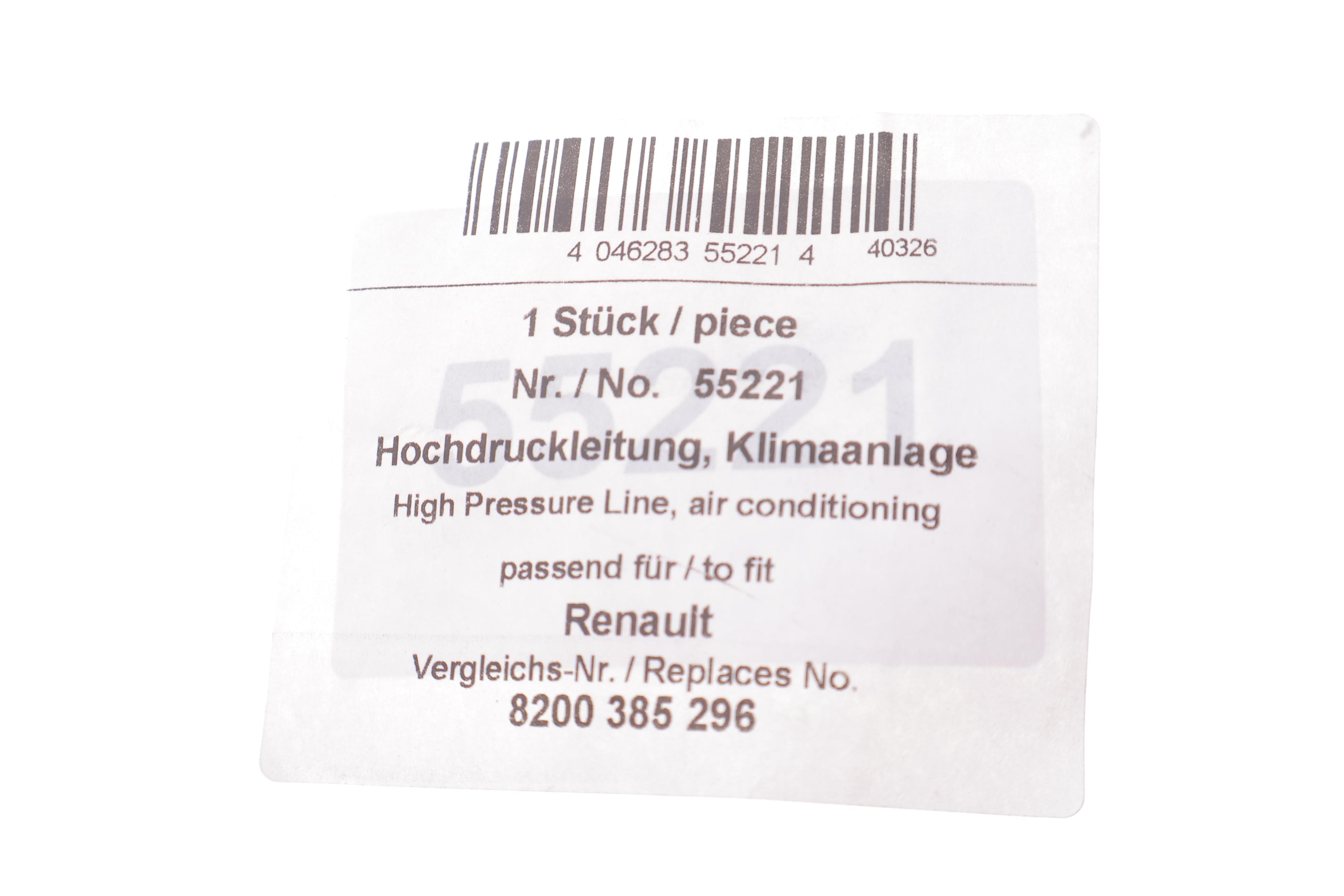 Трубка кондиціонера Renault Megane II/Scenic II 02-08 (конд.-осушувач)