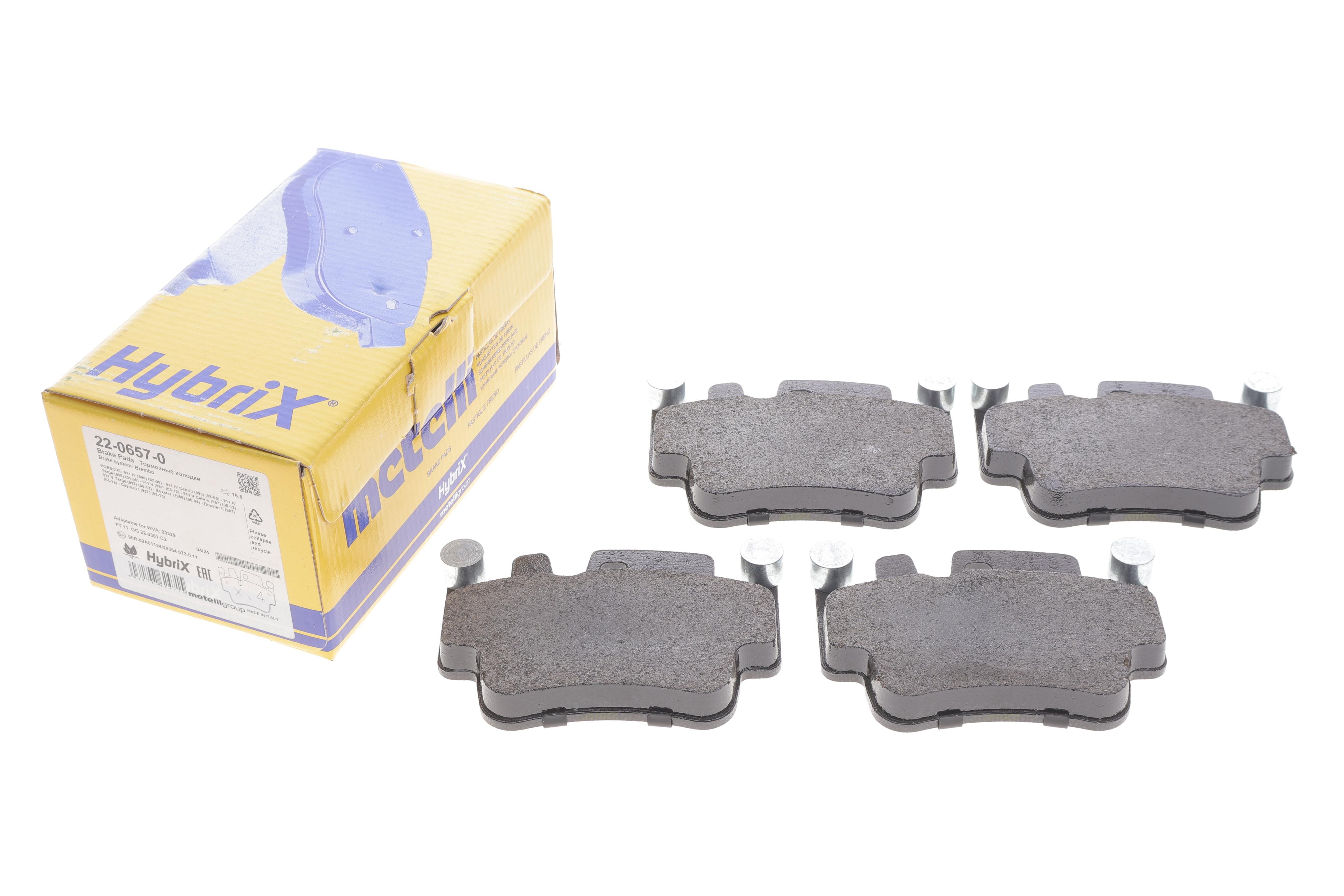 Колодки гальмівні (передні) Porsche 911/Boxster 97-10