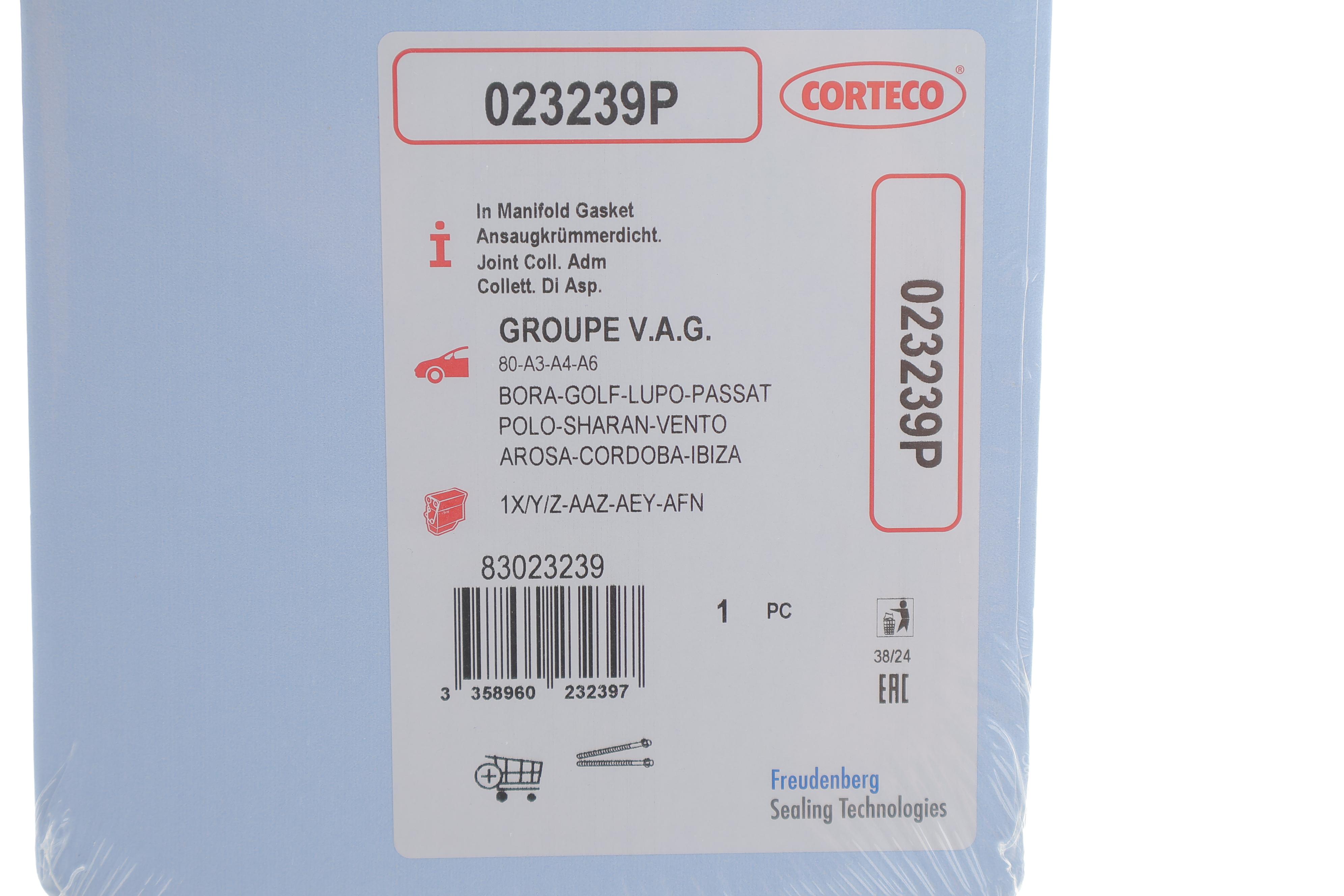 Прокладка колектора впускного VW T4/T5/Caddy 1.9TDI