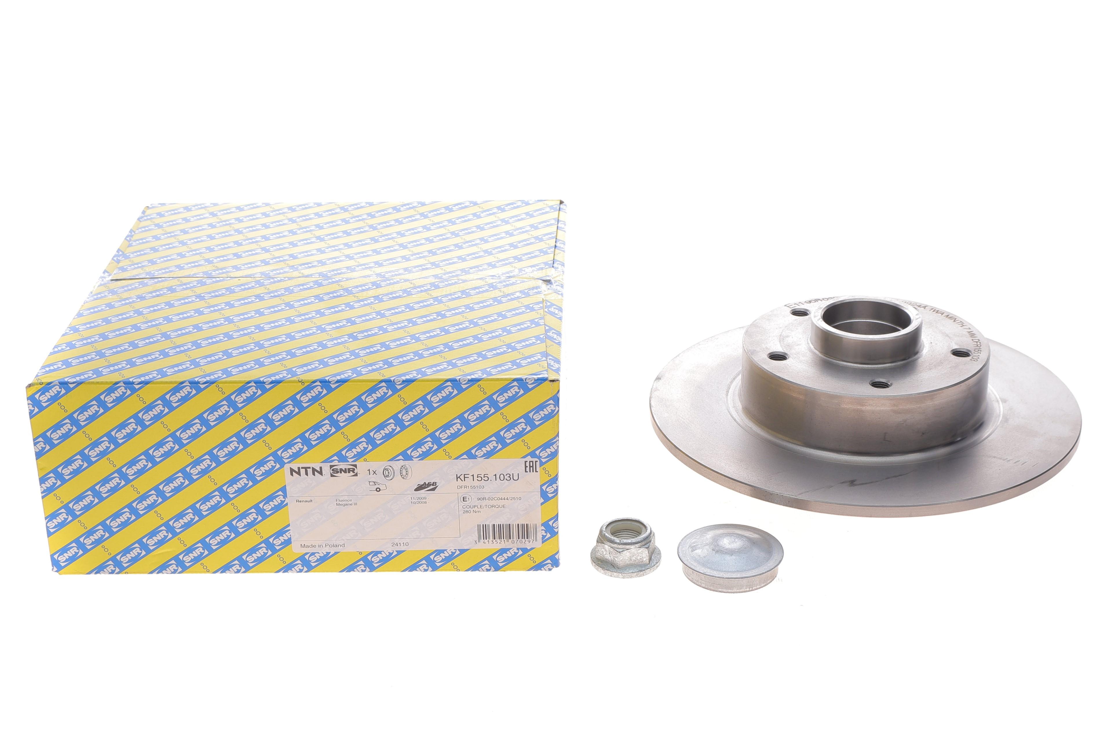 Диск гальмівний (задній) Renault Megane III/Scenic III 08- (260x8) (+ABS)