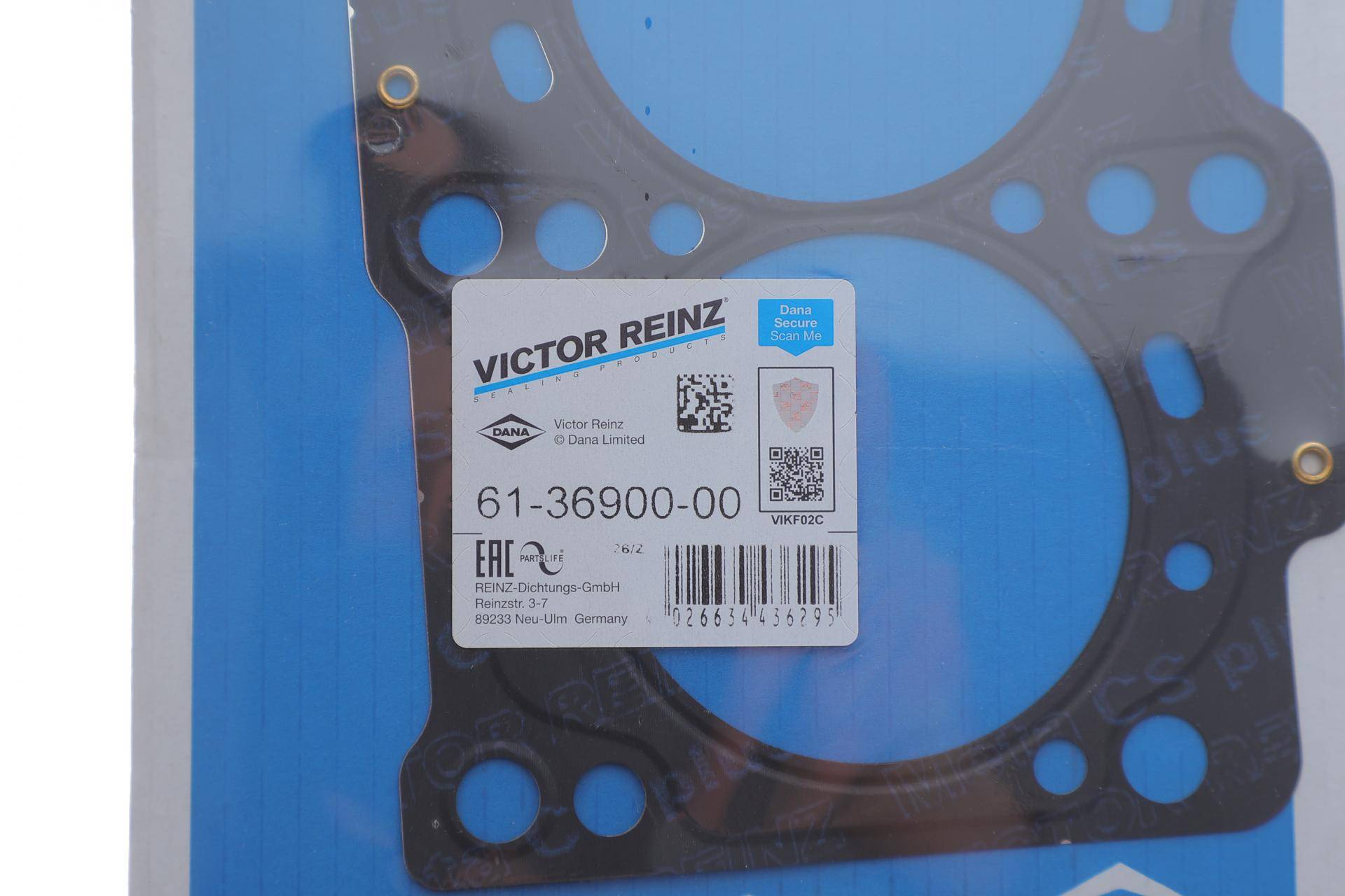 Прокладка ГБЦ Fiat Doblo/Punto 01-, Ø72,50mm, 0,50mm