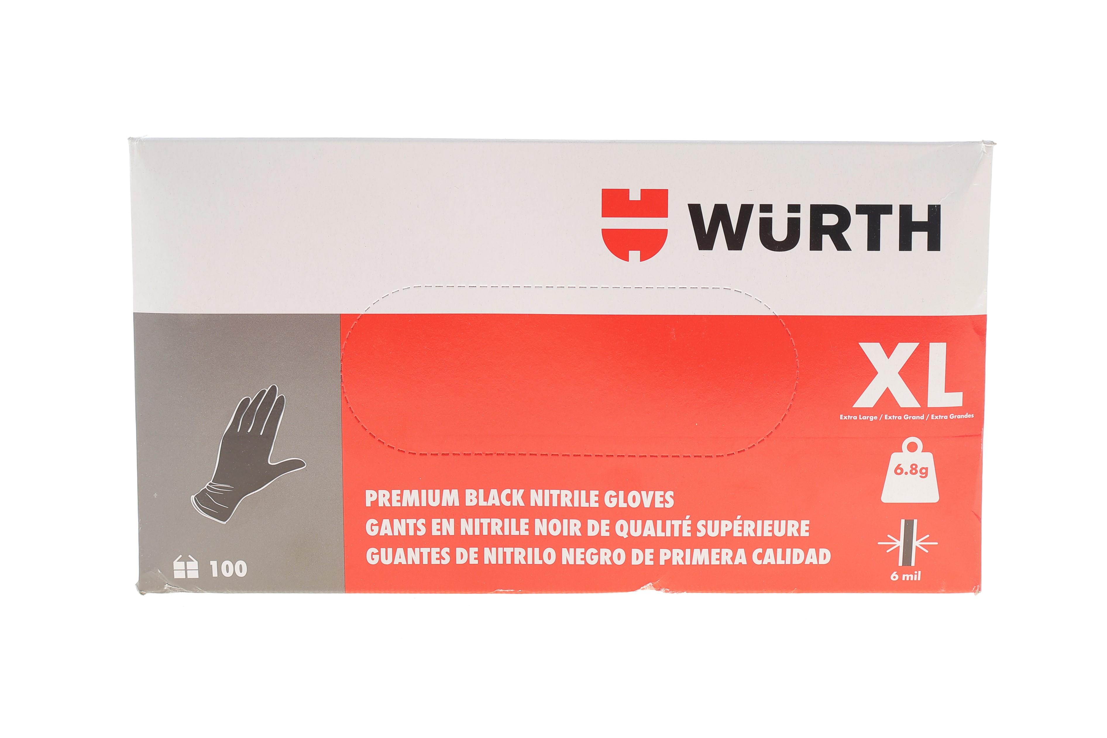 Рукавиці нітрилові (XL) 100 шт. 6 mil (чорні)