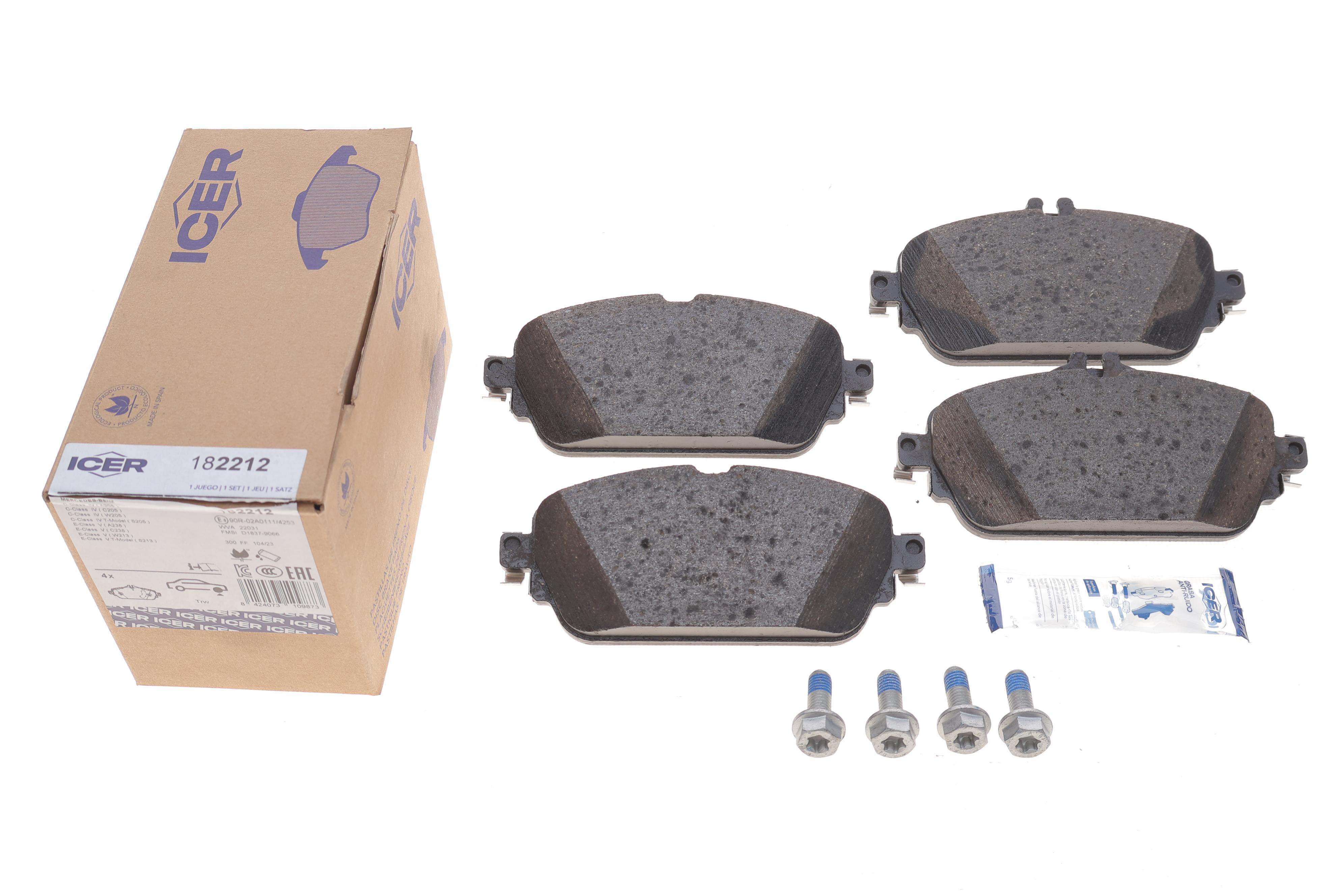 Колодки гальмівні (передні) MB C-class (W205/S205/C205) 13-/E-class (W213/S213/C238) 16-