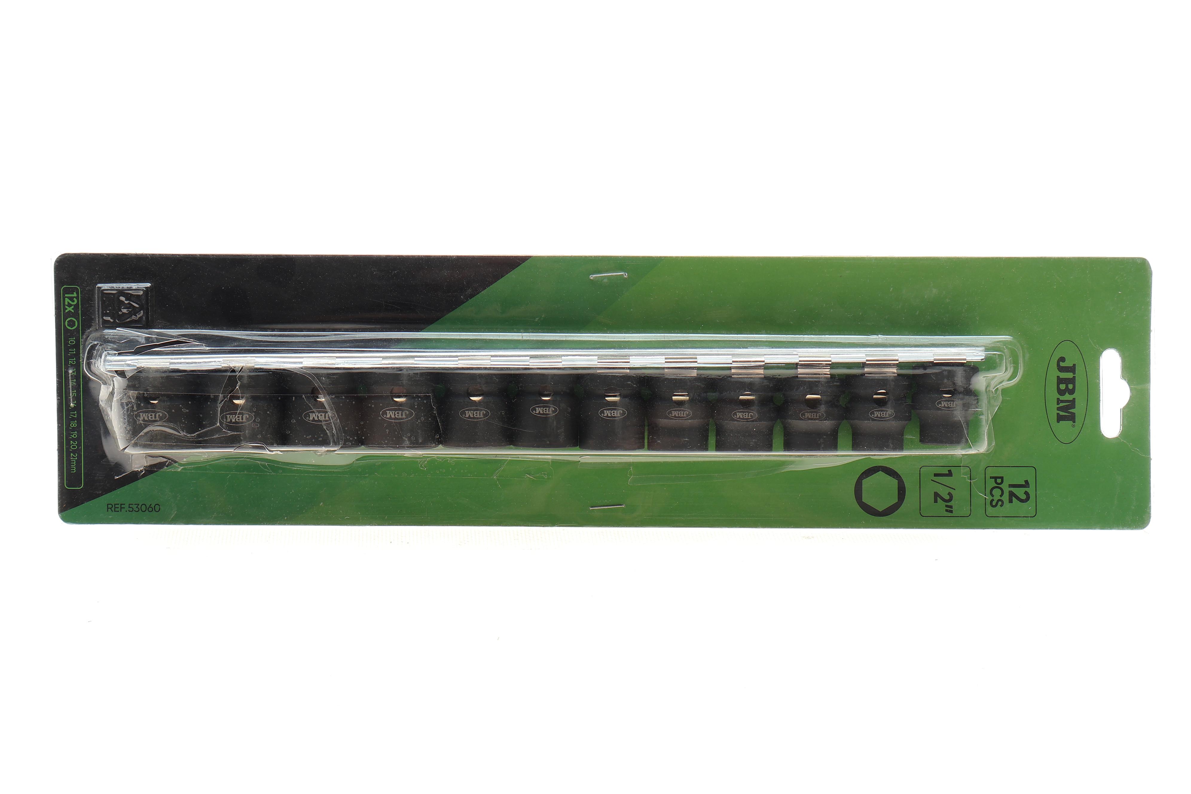 Набор ударных головок 1/2" 10-21 мм 12 ед.