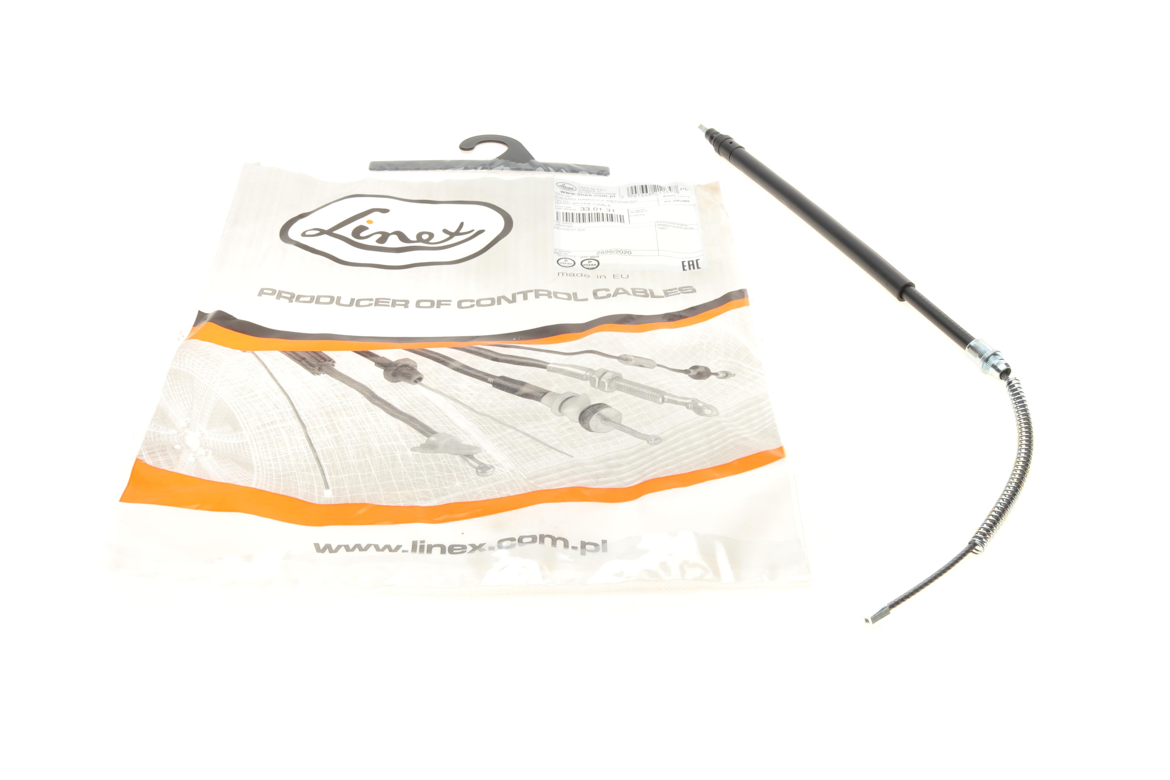 Трос ручника (задній) (R) Peugeot 405 87- (550/300mm)