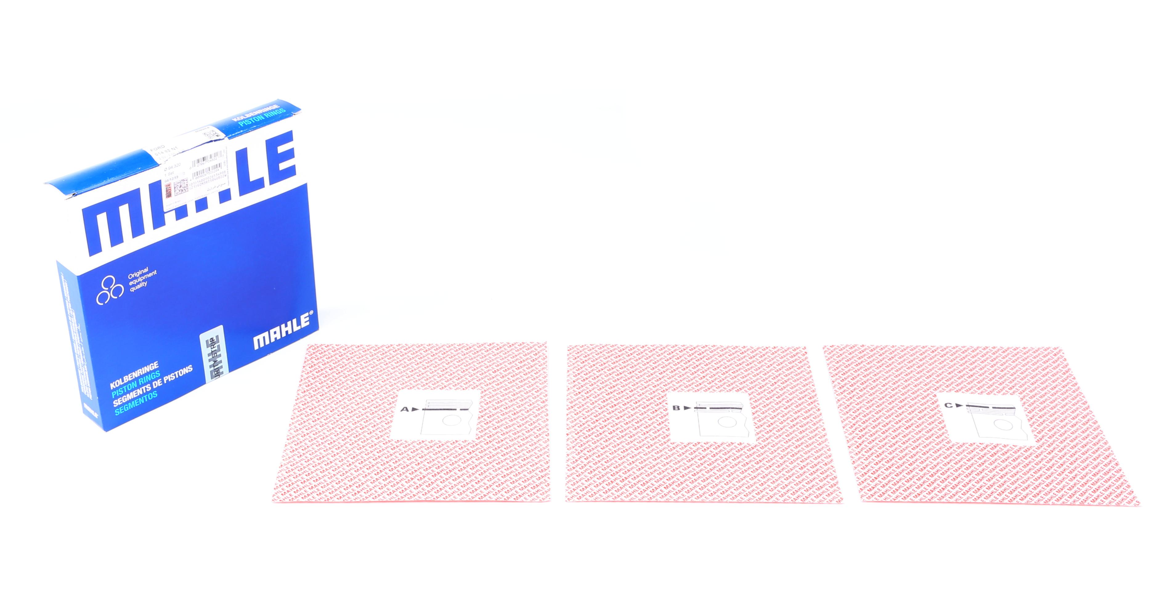 Кільця поршневі Ford Transit 2.5D/TD (94.32mm/+0.65) (2.5-2-4)