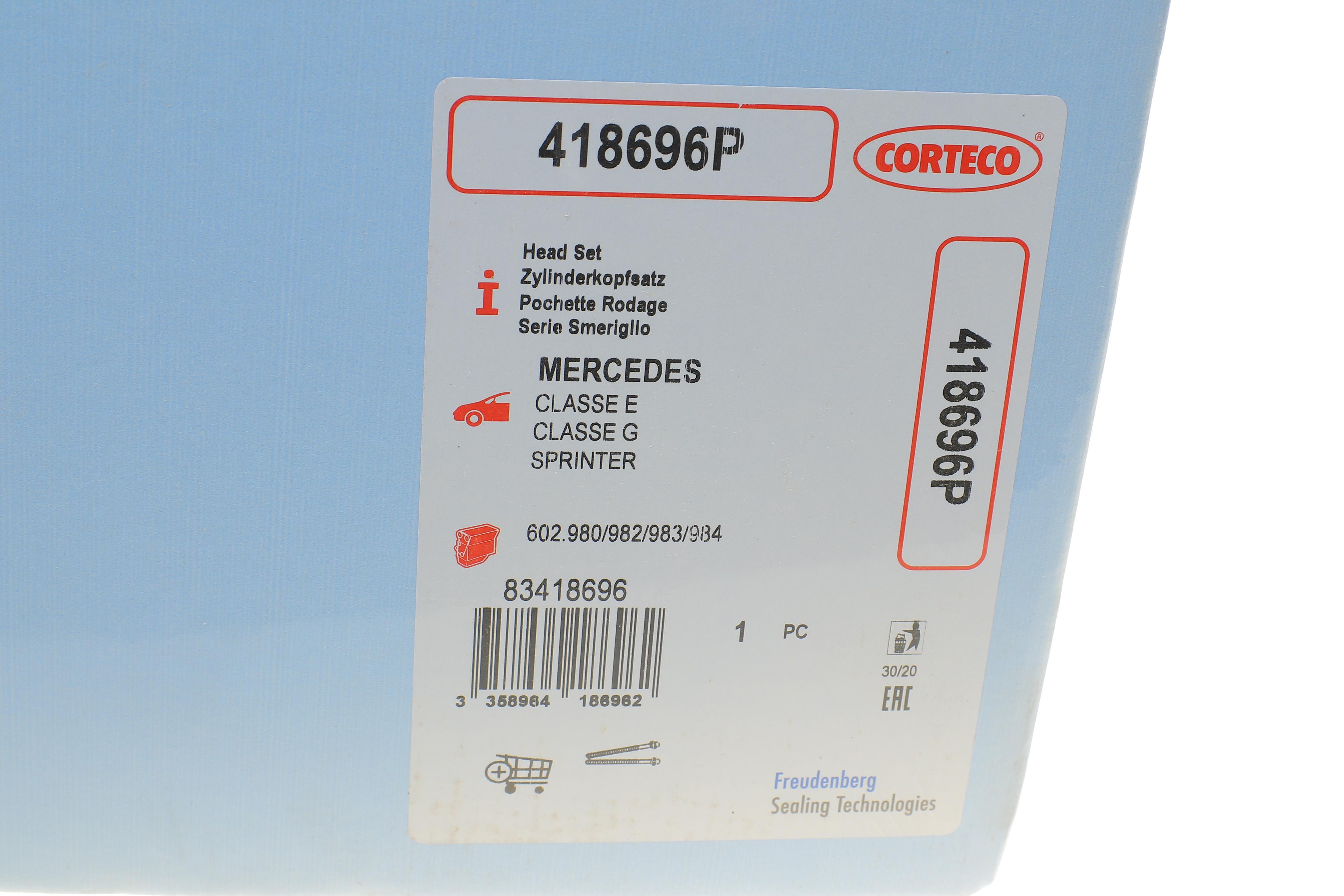 Комплект прокладок (верхний) MB Sprinter 2.9TDI OM602 96-00