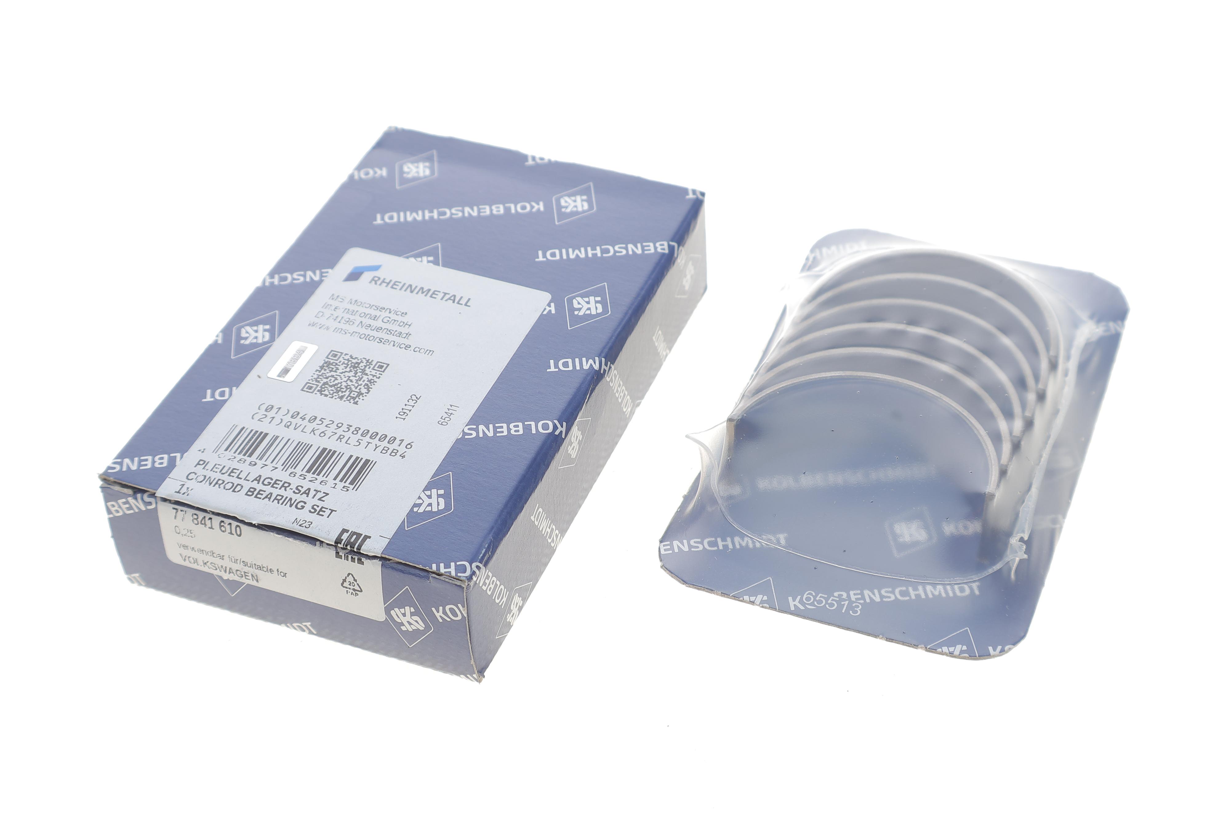 Вкладиші шатунні Skoda Fabia/Roomster/VW Polo 1.2 01-15 (+0.25)