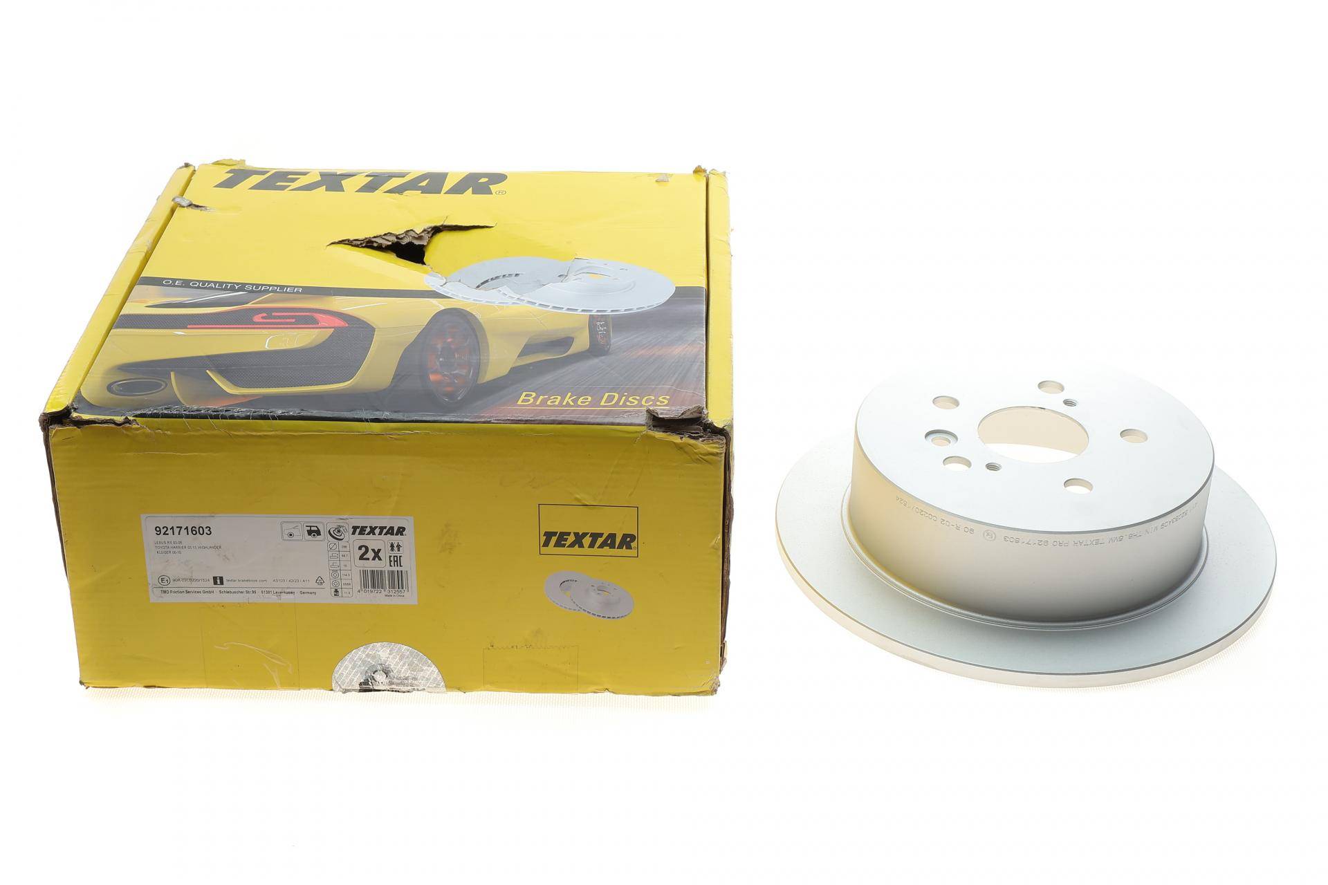 Диск гальмівний (задній) Lexus RX 03-09 (288x10) PRO