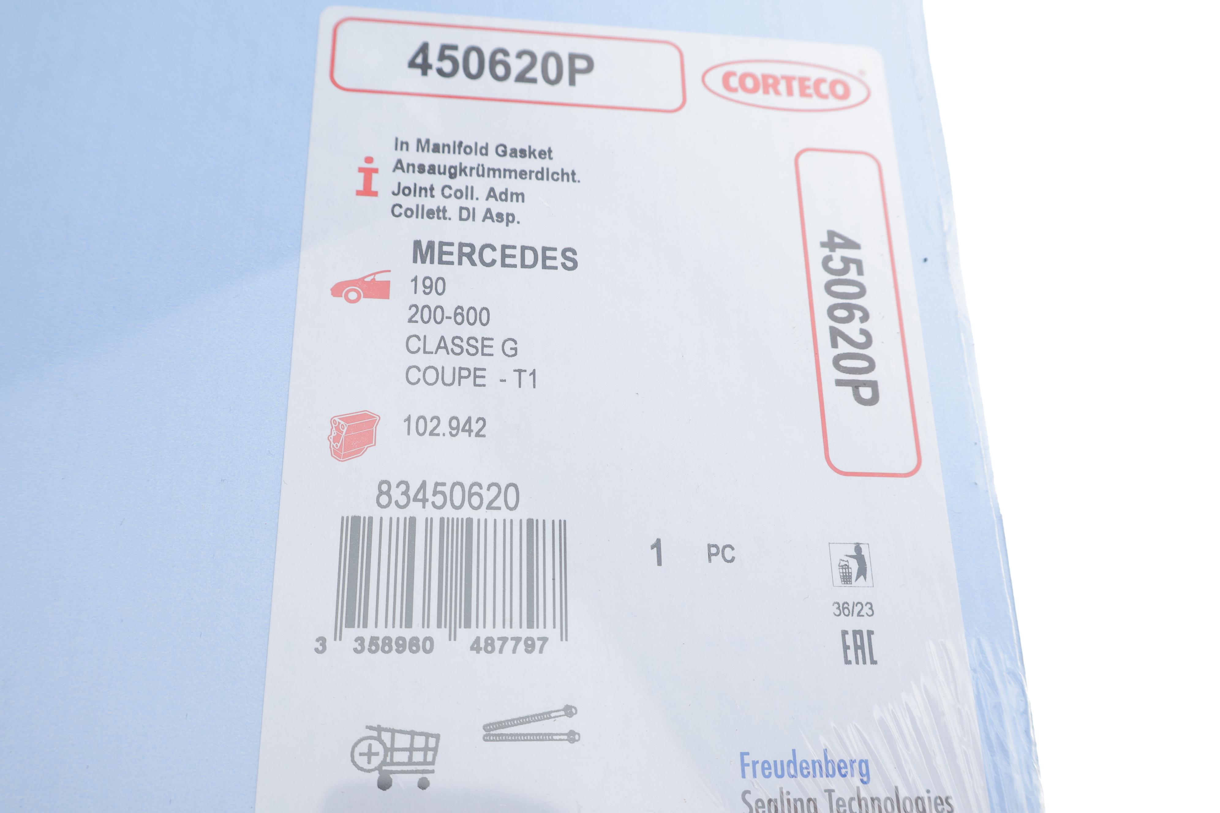 Прокладка колектора впускного MB 190 (W201) 2.3 (M102) 85-93