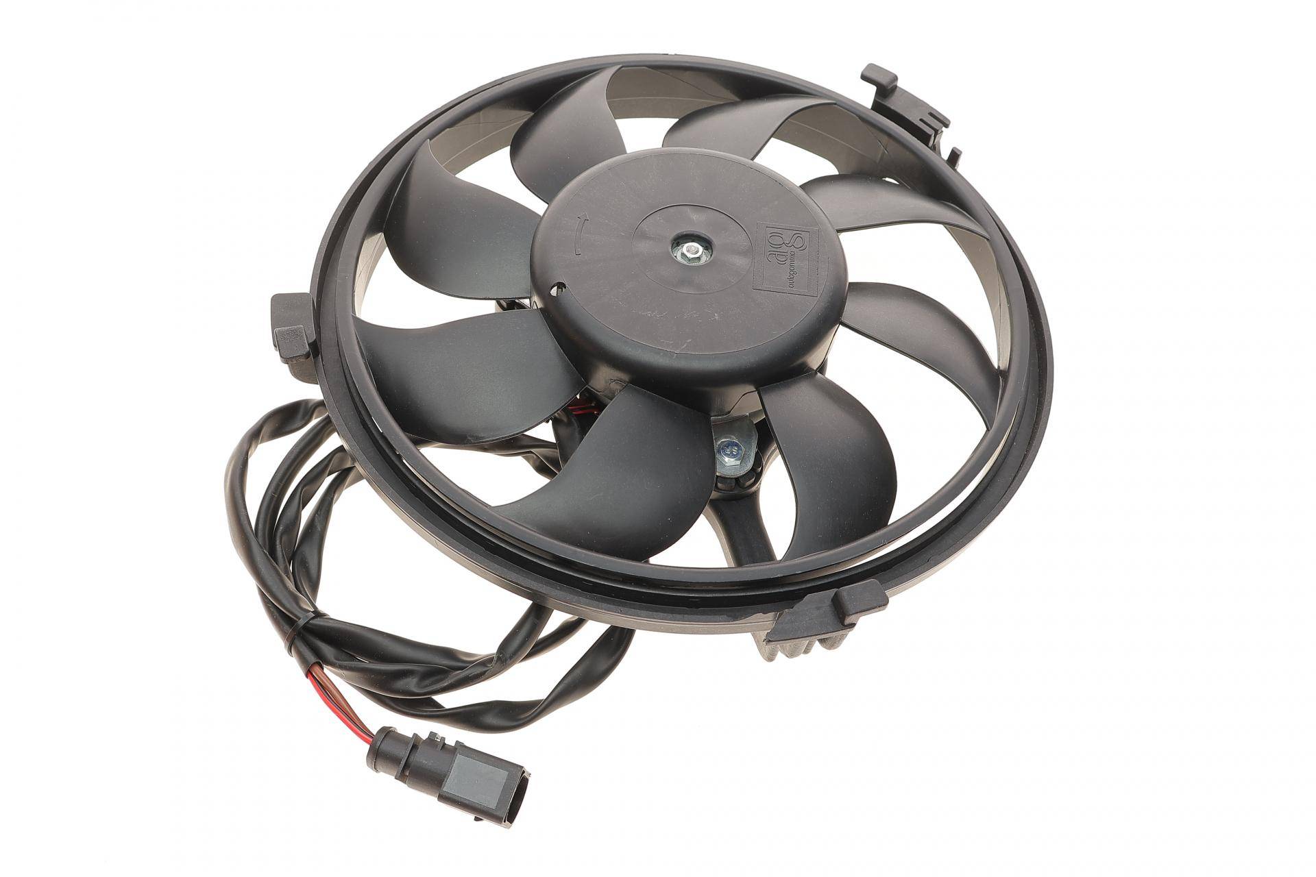 Вентилятор радіатора (електричний) Audi A4/A6 2.5/2.7D 97-05(пошкоджене кріплення)