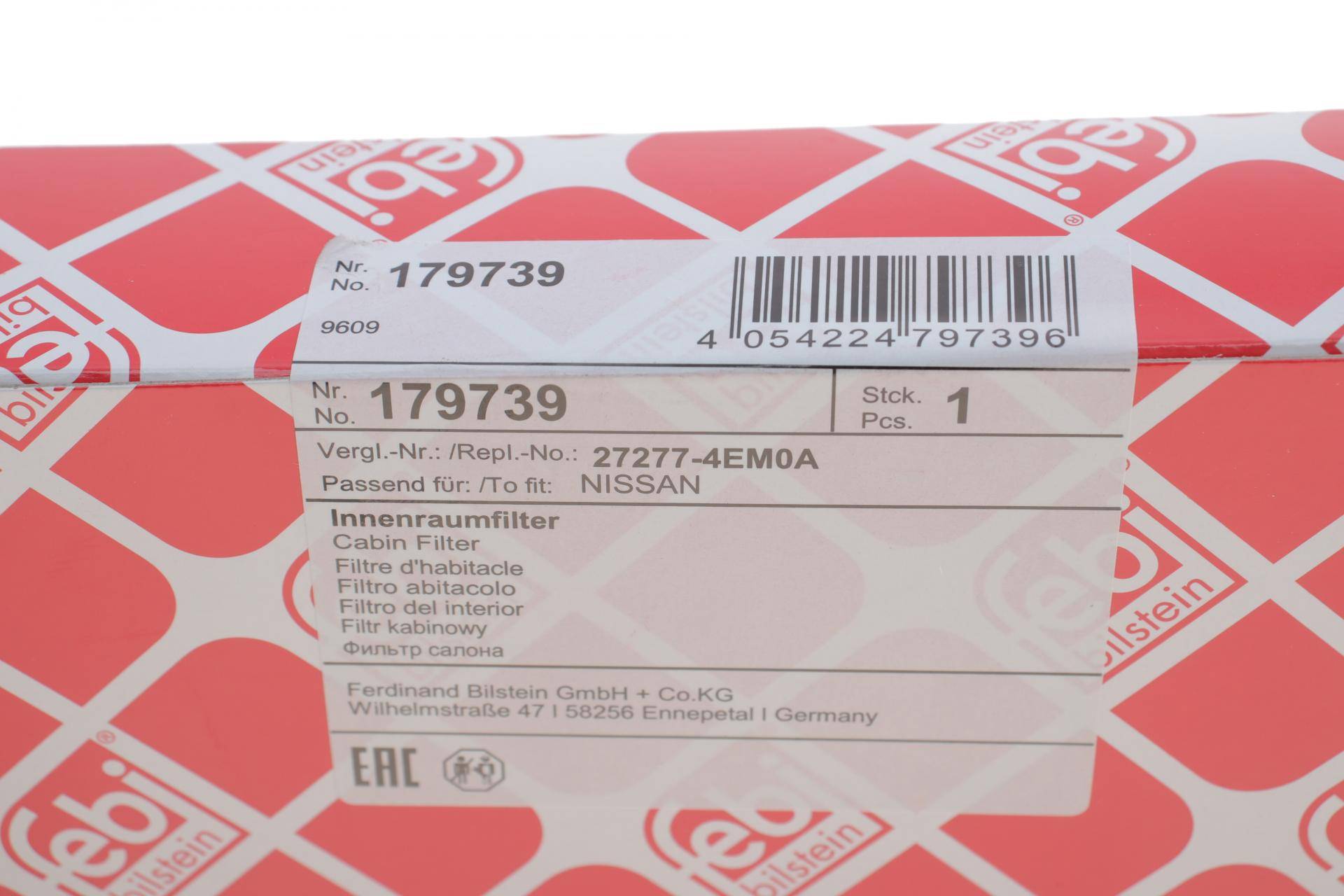 Фільтр салону Dacia Dokker/Lodgy/Renault Zoe 10-