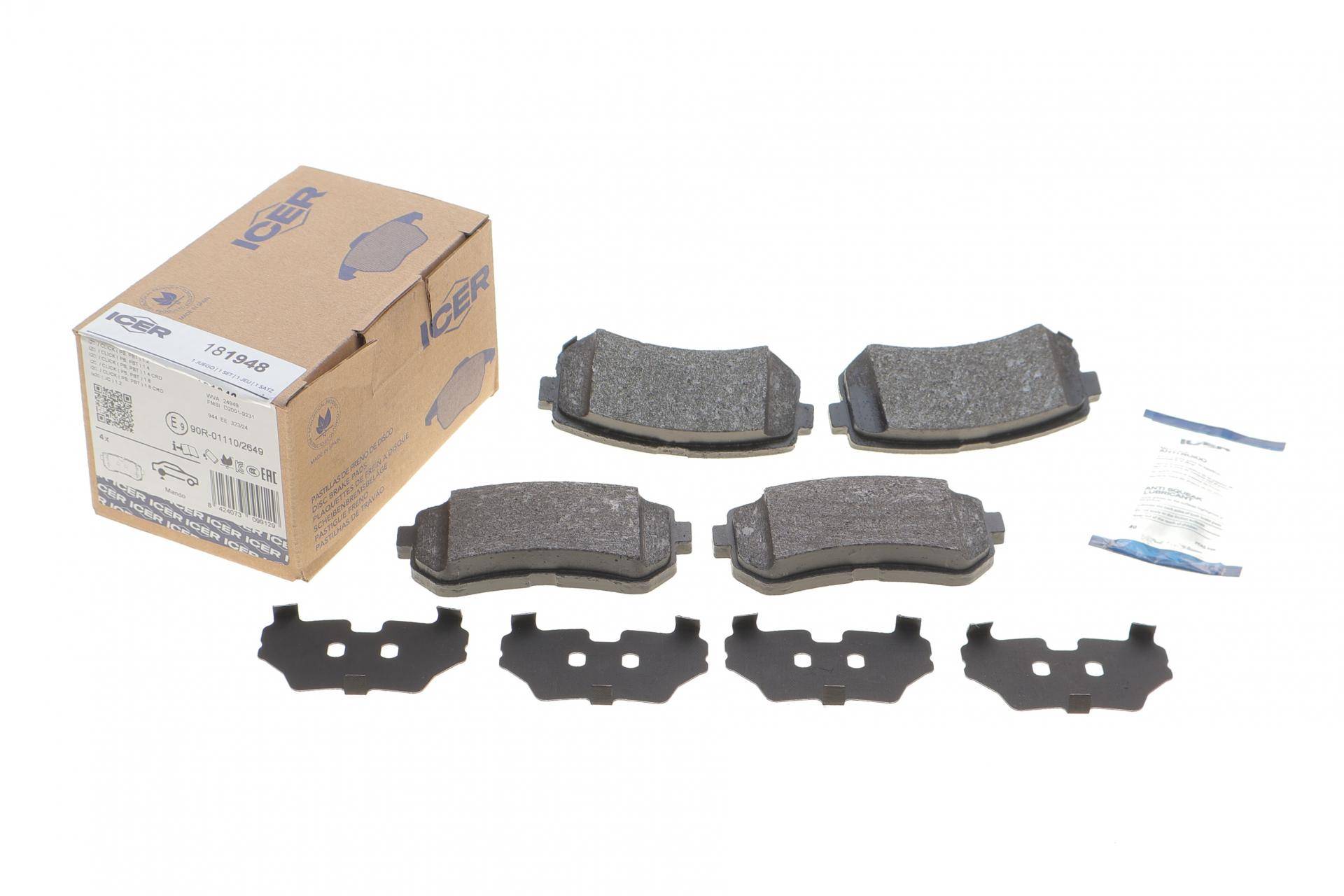 Колодки гальмівні (задні) Hyundai i20 08-15/ix20 10-