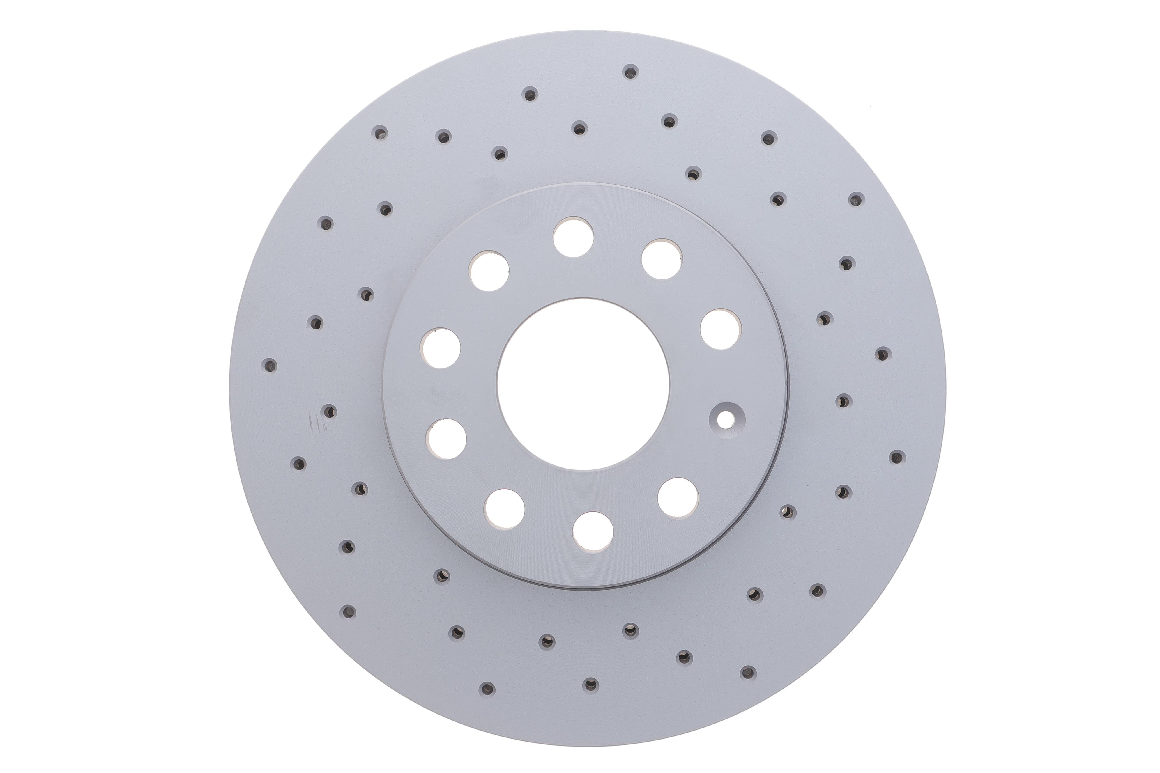 Диск тормозной (передний) VW Caddy III 04- (288x25) ( с покрытием) (с отверстиями) (вентилируемый)