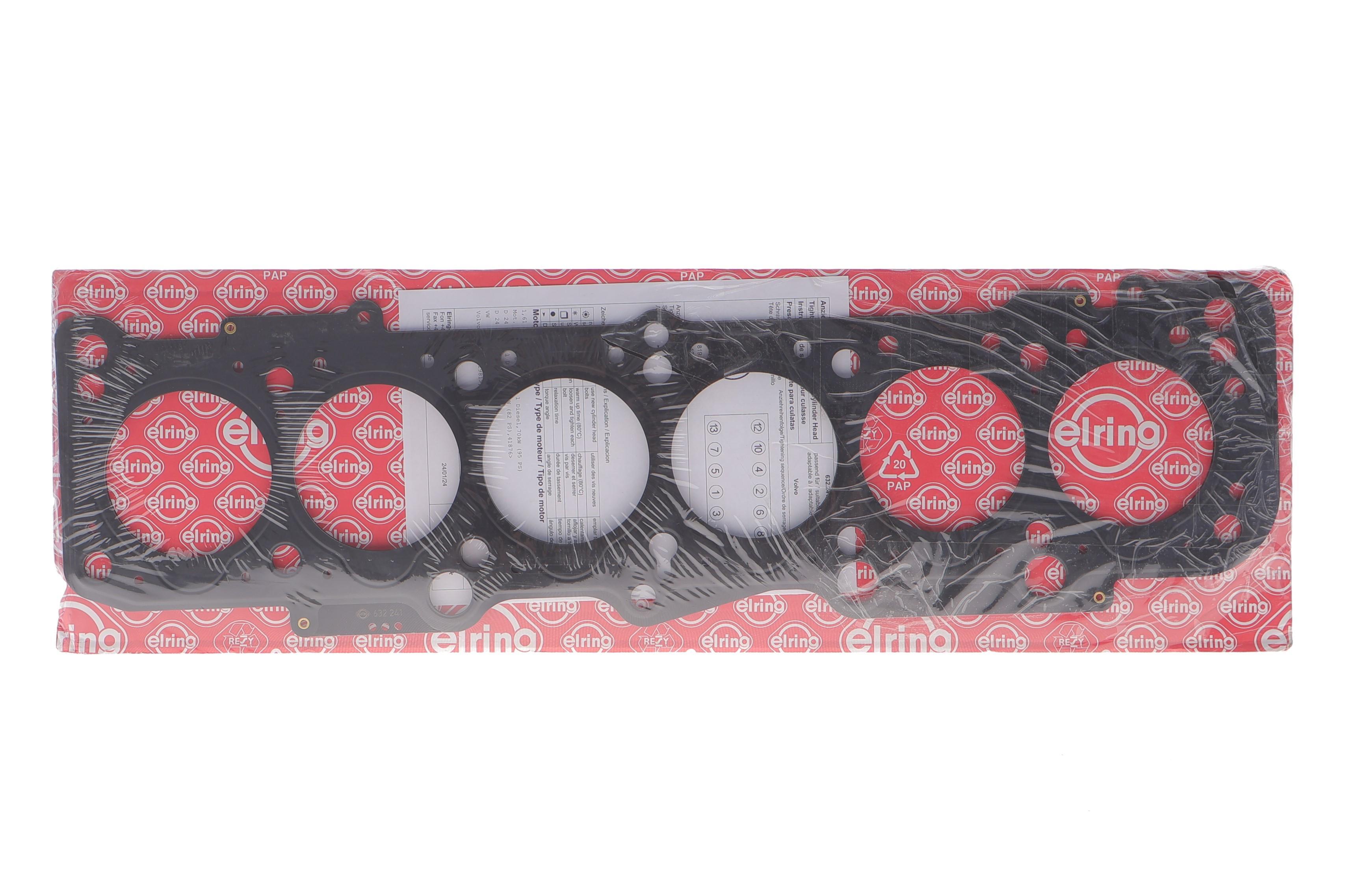 Прокладка ГБЦ VW LT 28-55 2.4D -96 (3 метки) (1.6mm)