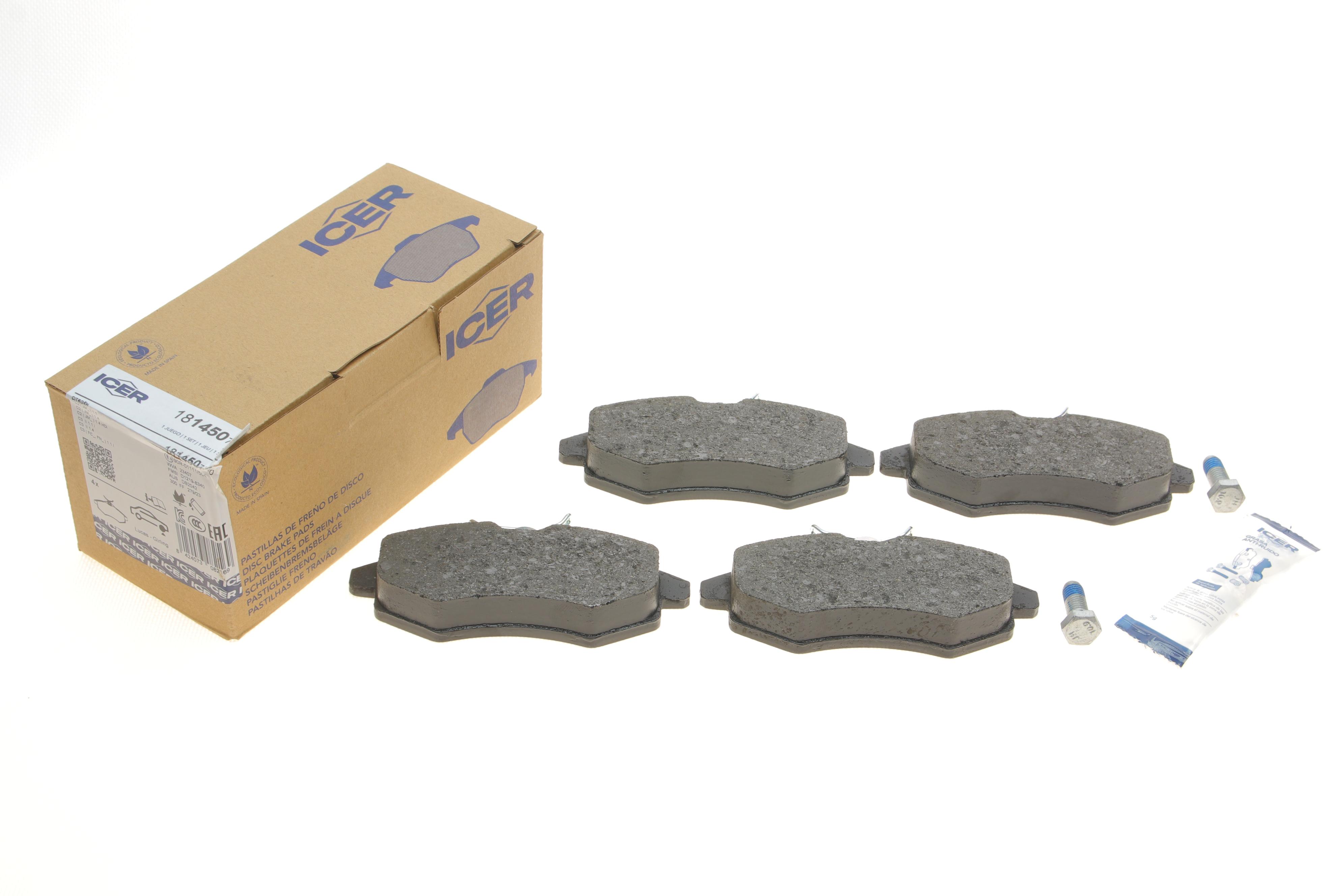 Колодки гальмівні (передні) Citroen C2 03-12/Citroen С3 02-