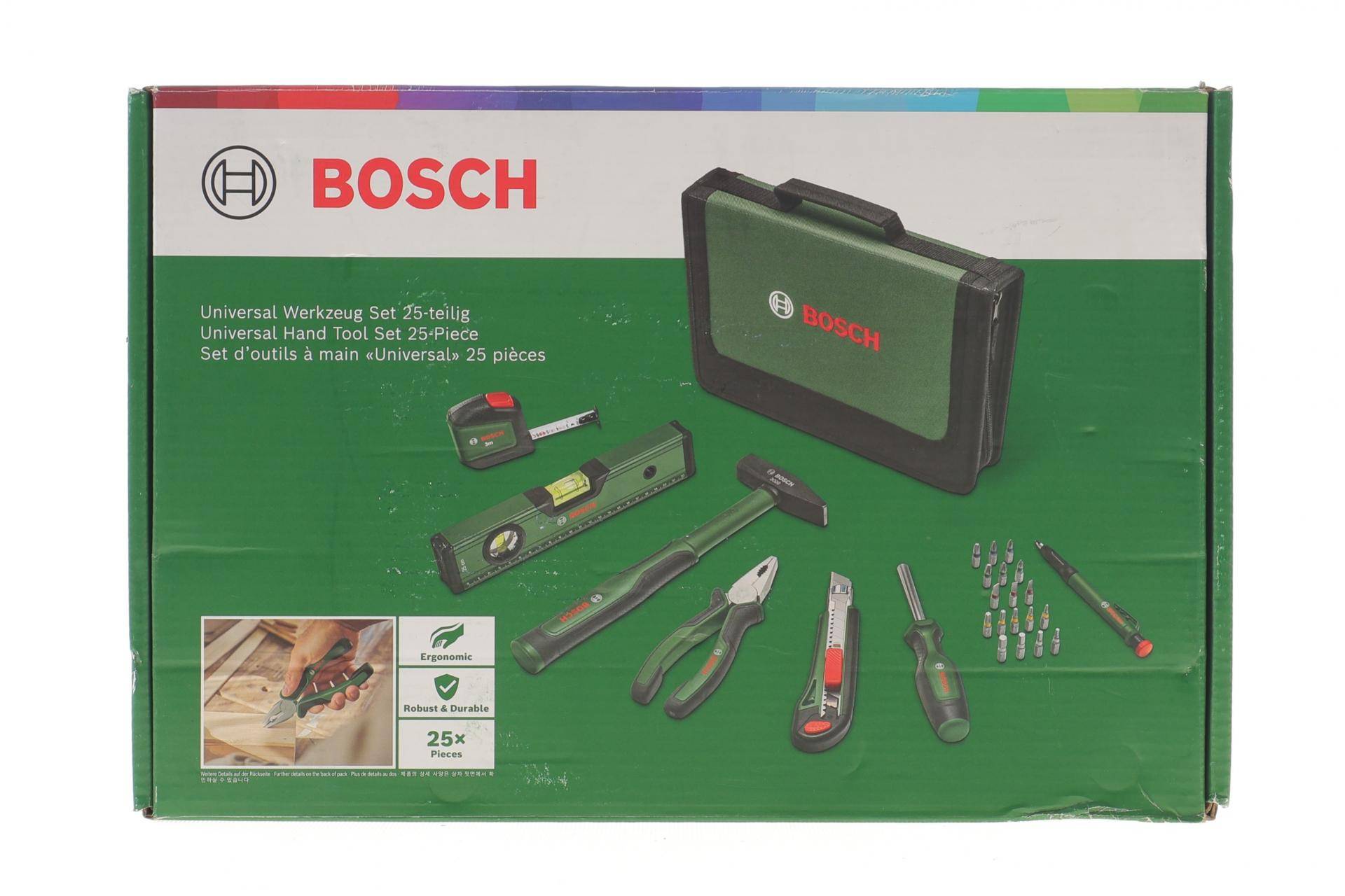 Набір інструменту комбінований (молоток, біти, викрутка, плоскогубці, рівень) 25 од.