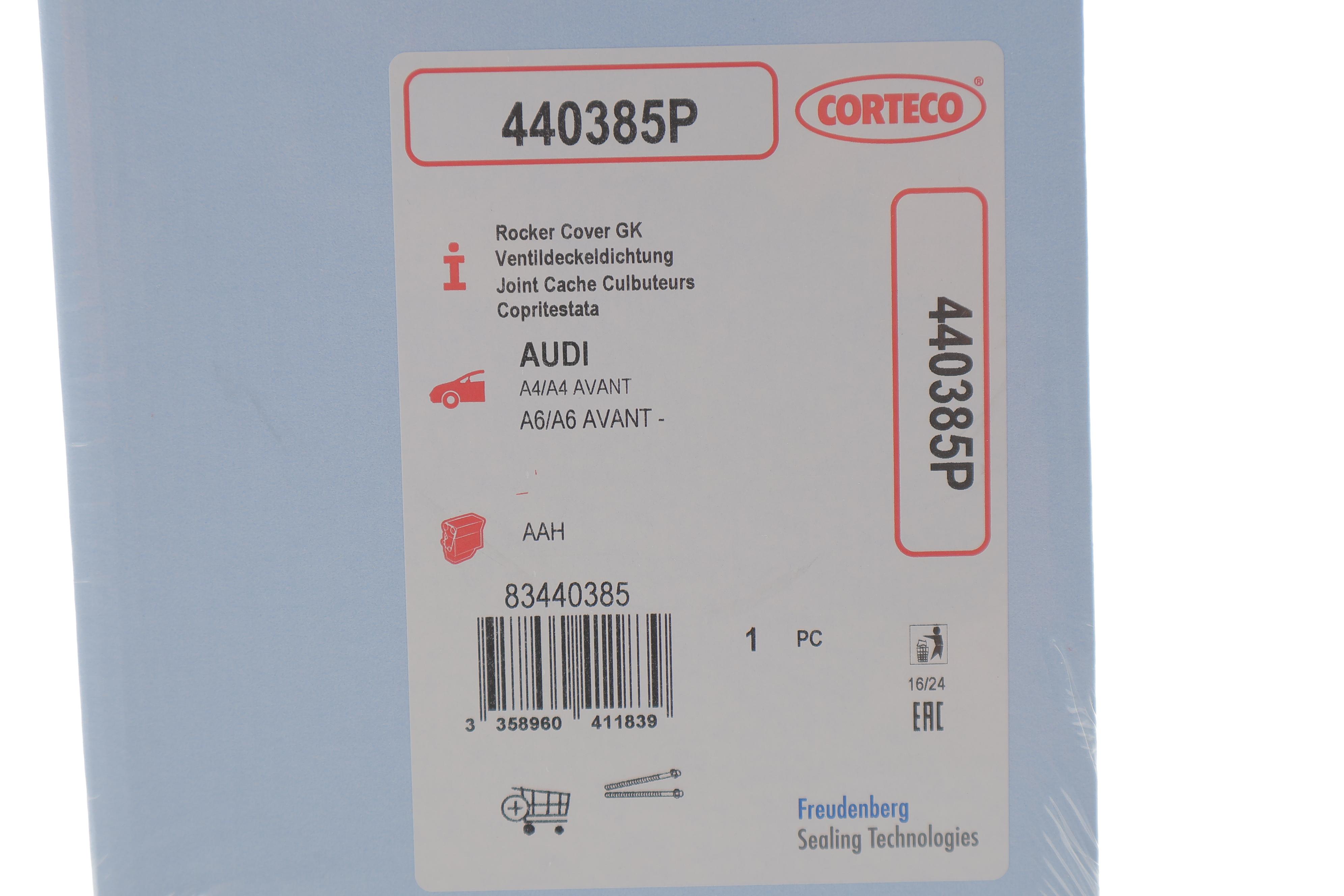 Прокладка кришки клапанів Audi 80/100/A4/A6/A8 2.6-2.8 90-00