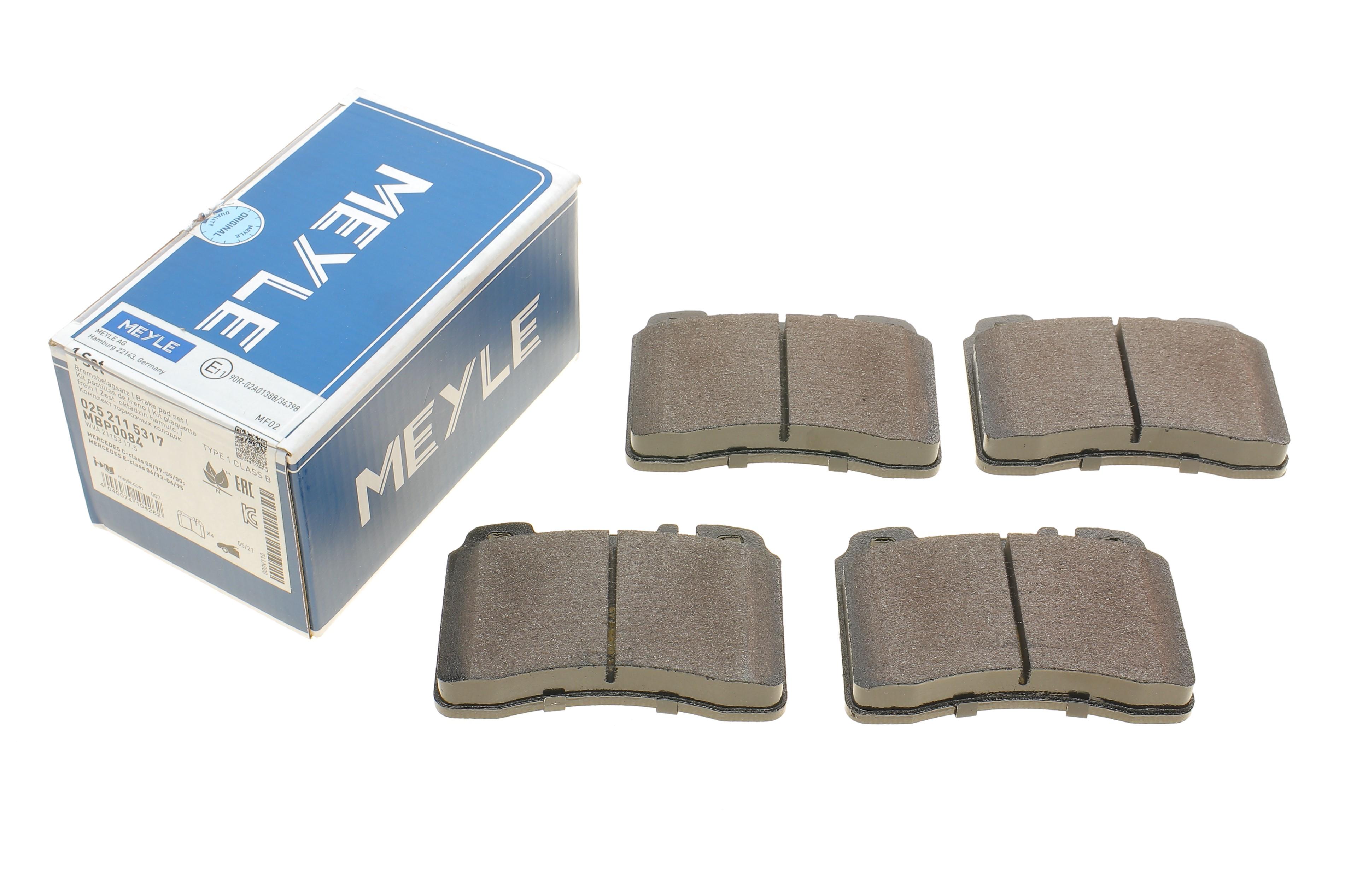 Колодки тормозные (передние) MB 190 (W201)/C (W202)/E (A124)/(C124) 88-03