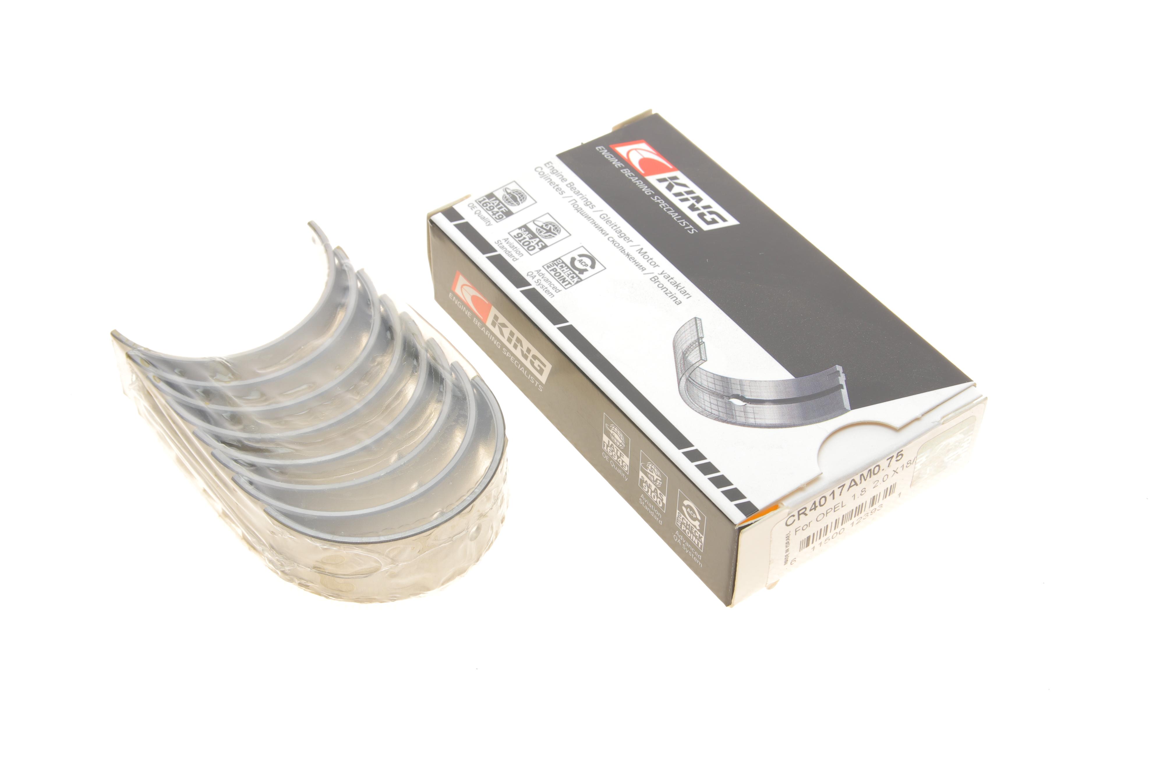 Вкладиші шатунні Opel Astra F 1.7D/1.8/2.0 92-98 (+0.75)