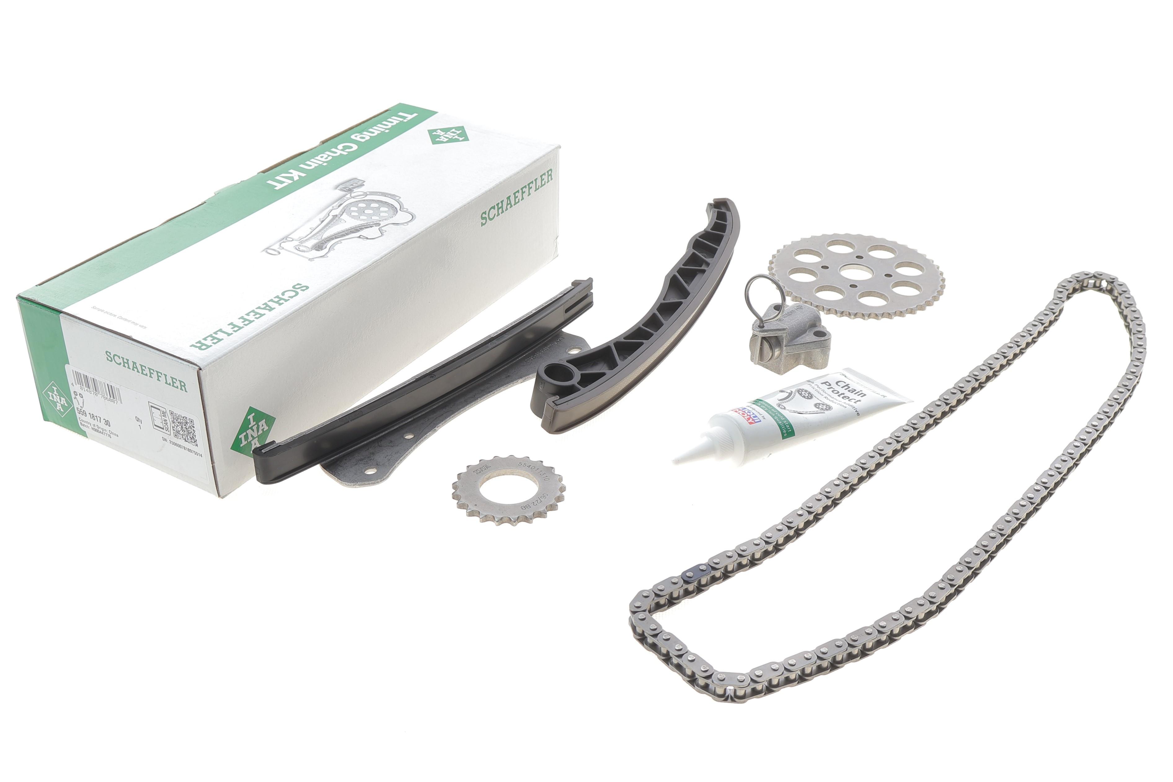 Комплект ланцюга ГРМ Fiat Doblo 1.3JTD/D Multijet 04- (ланцюг INA)