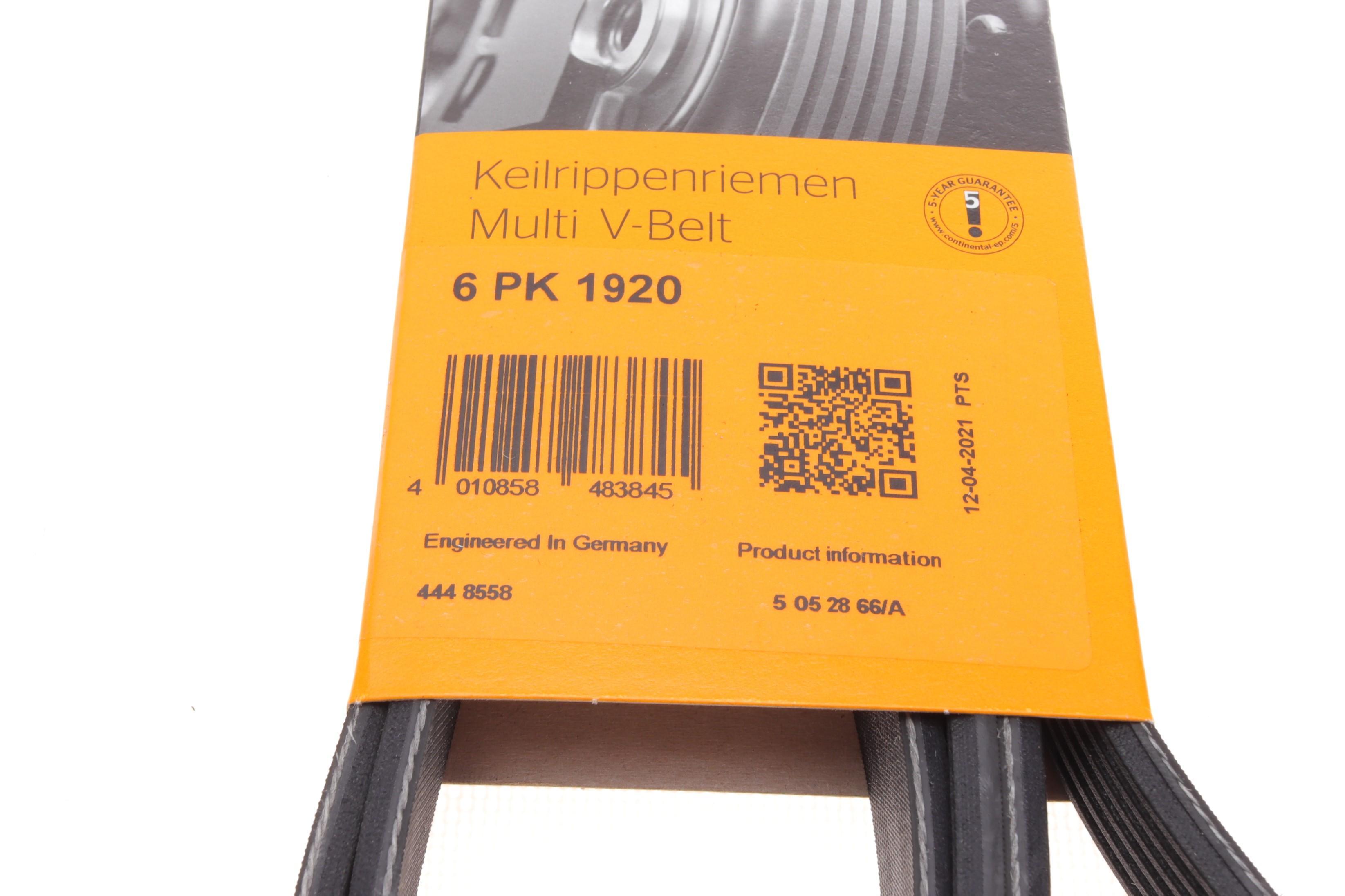 Ремень генератора Ford Transit 2.0/Renault Espace 3.0dCi 94- (6PK1920)