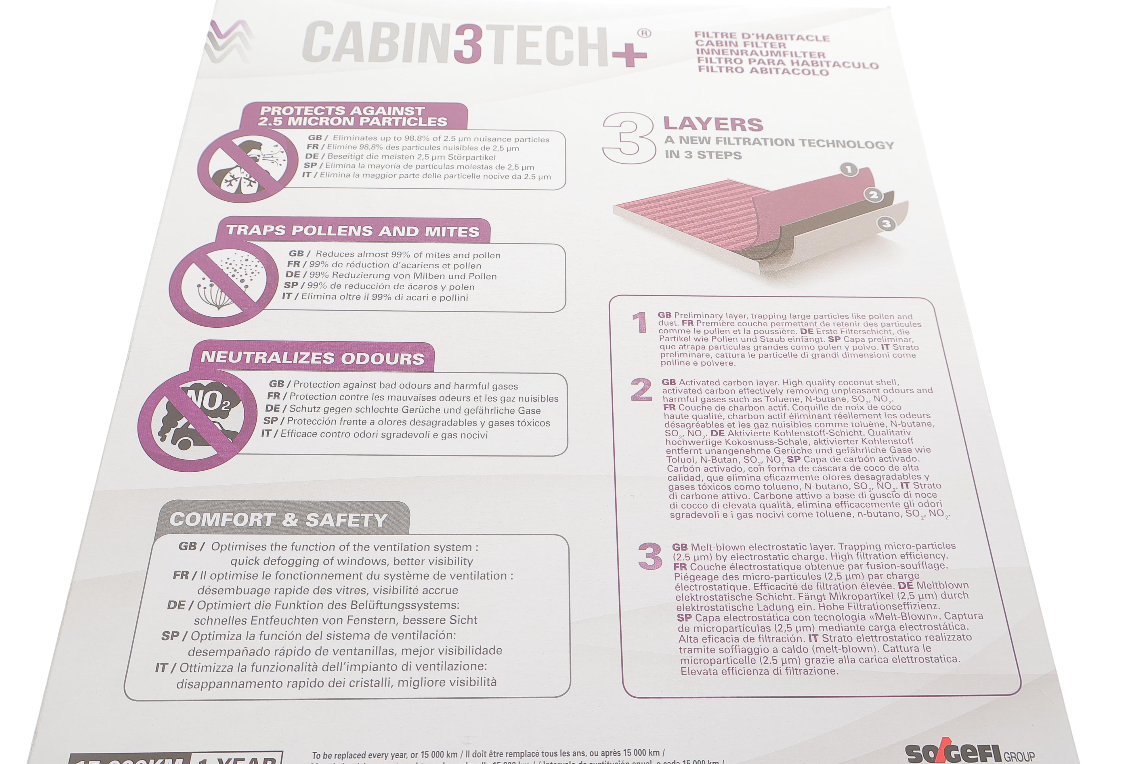 Фільтр салону VW Polo 1.0TSI/2.0GTI/Seat Ibiza 1.0TSI/1.6TDI 17- (антибактеріальний)