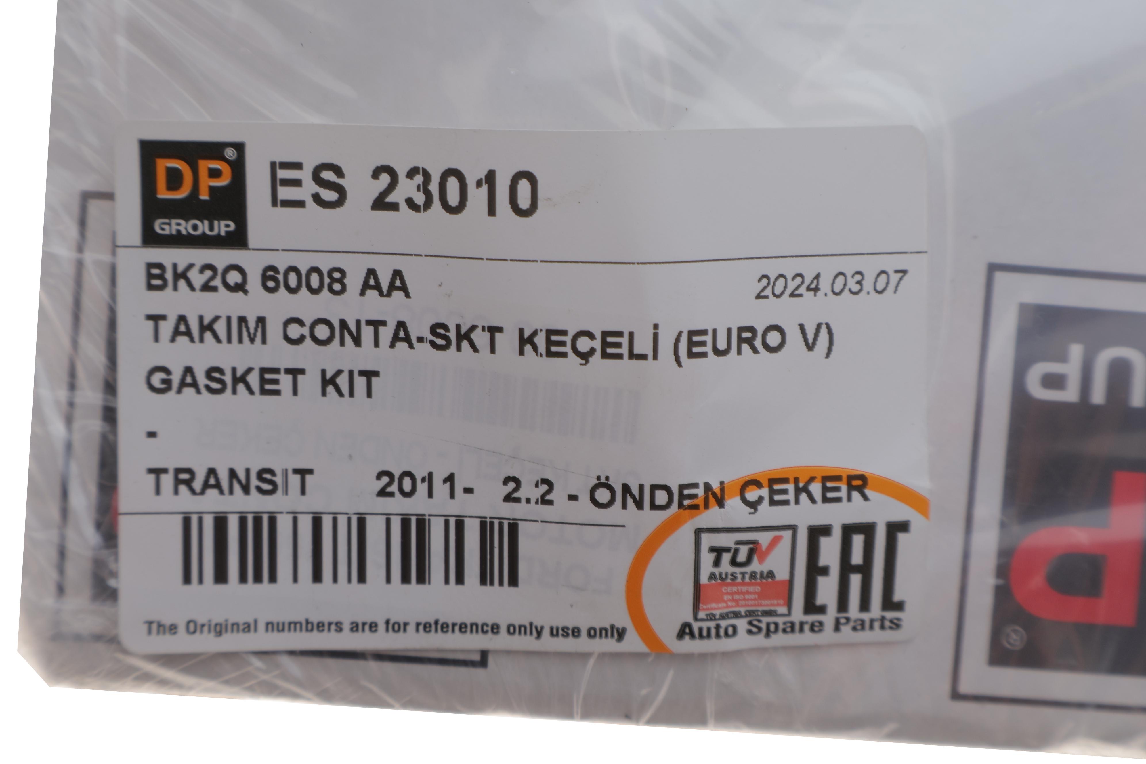 Комплект прокладок (полный) Ford Transit 2.2 TDCi 11- (без прокладки ГБЦ)