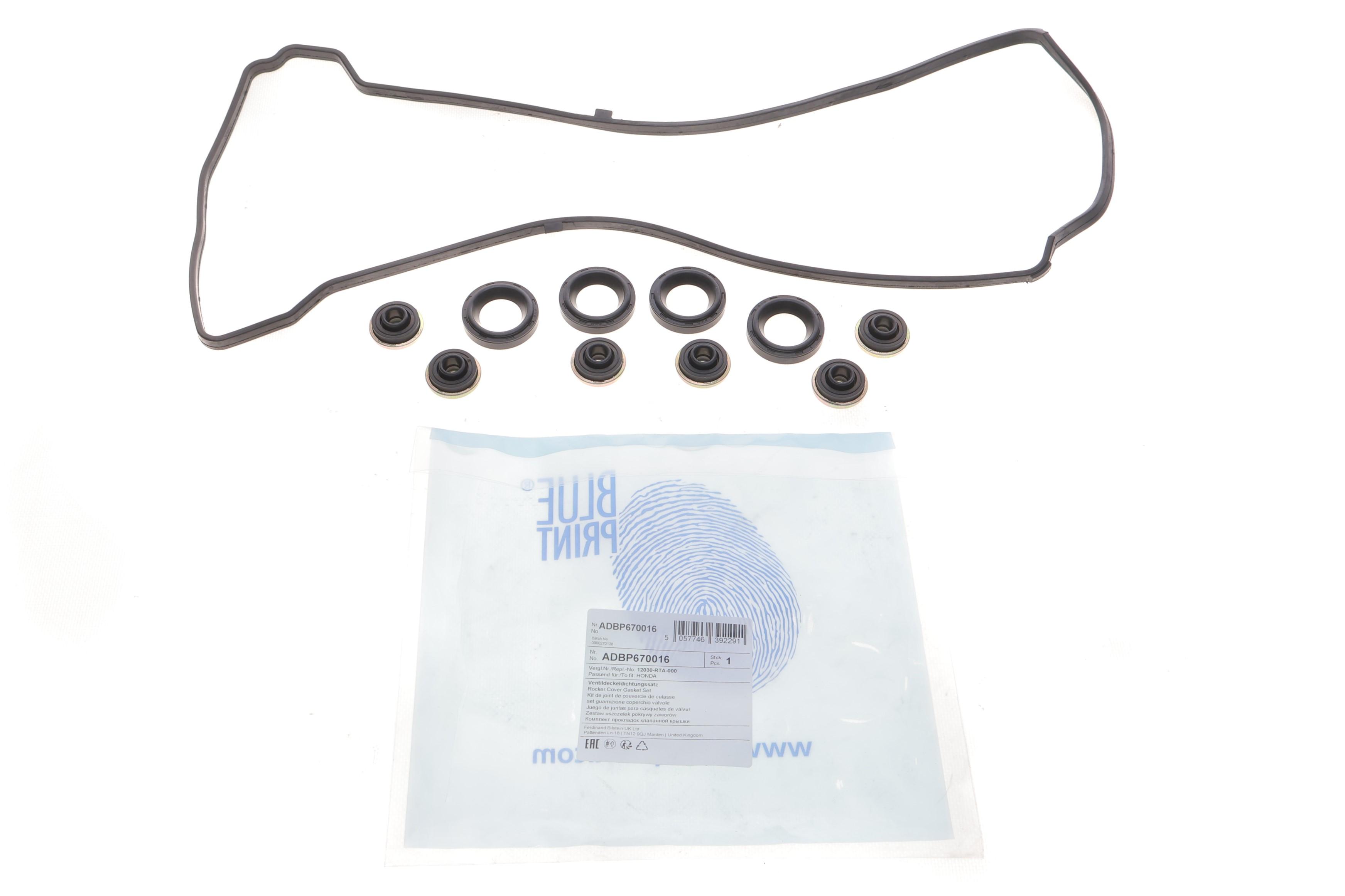 Прокладка крышки клапанов Honda Accord VII/ Civic (VII/ VIII) 2.0-2.4 01- (к-кт)