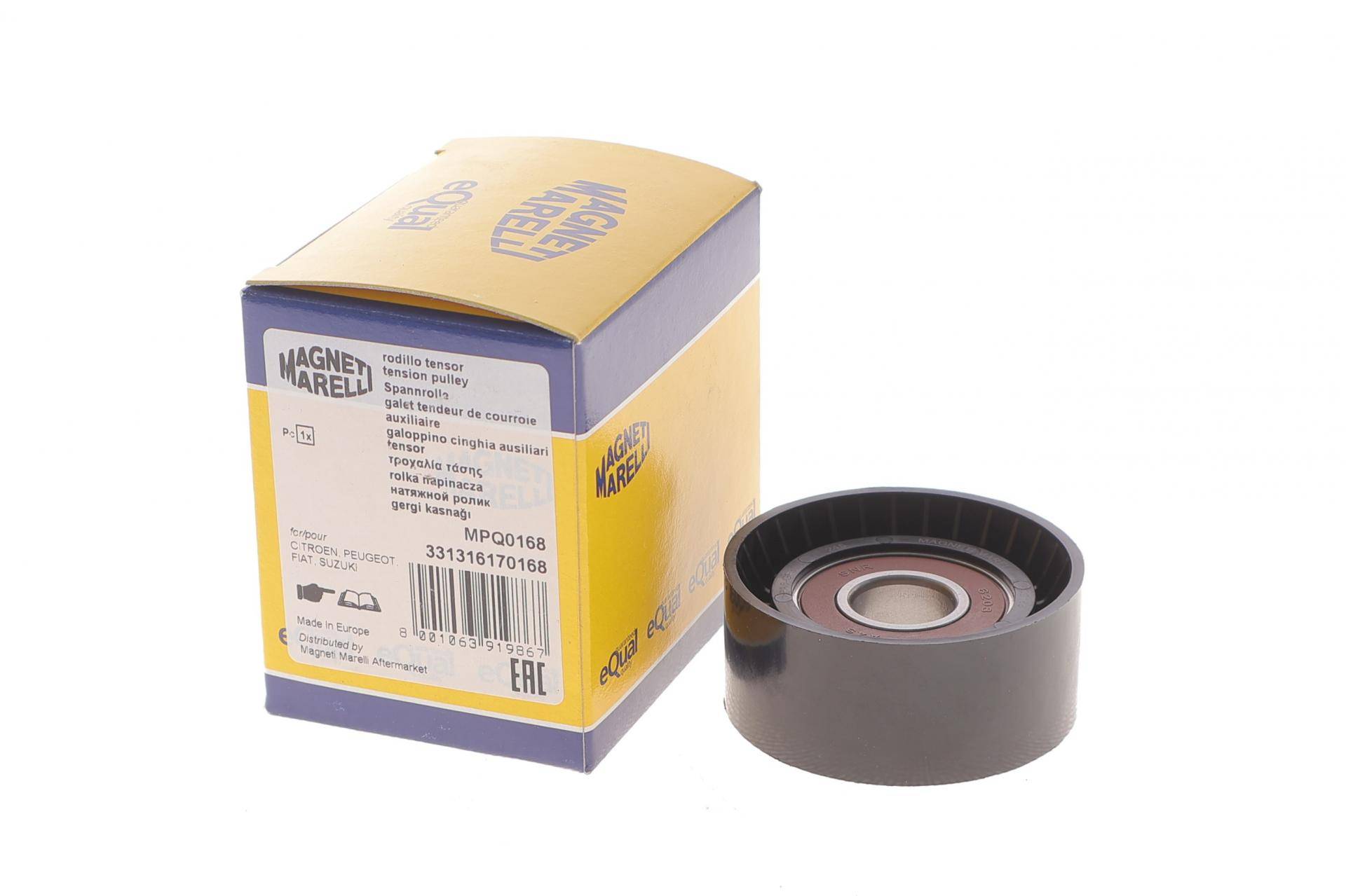 Ролик генератора Citroen Berlingo/Fiat Scudo/Peugeot 206/306 1.8-2.0D 89-15 (натяжной) (60х25.5)