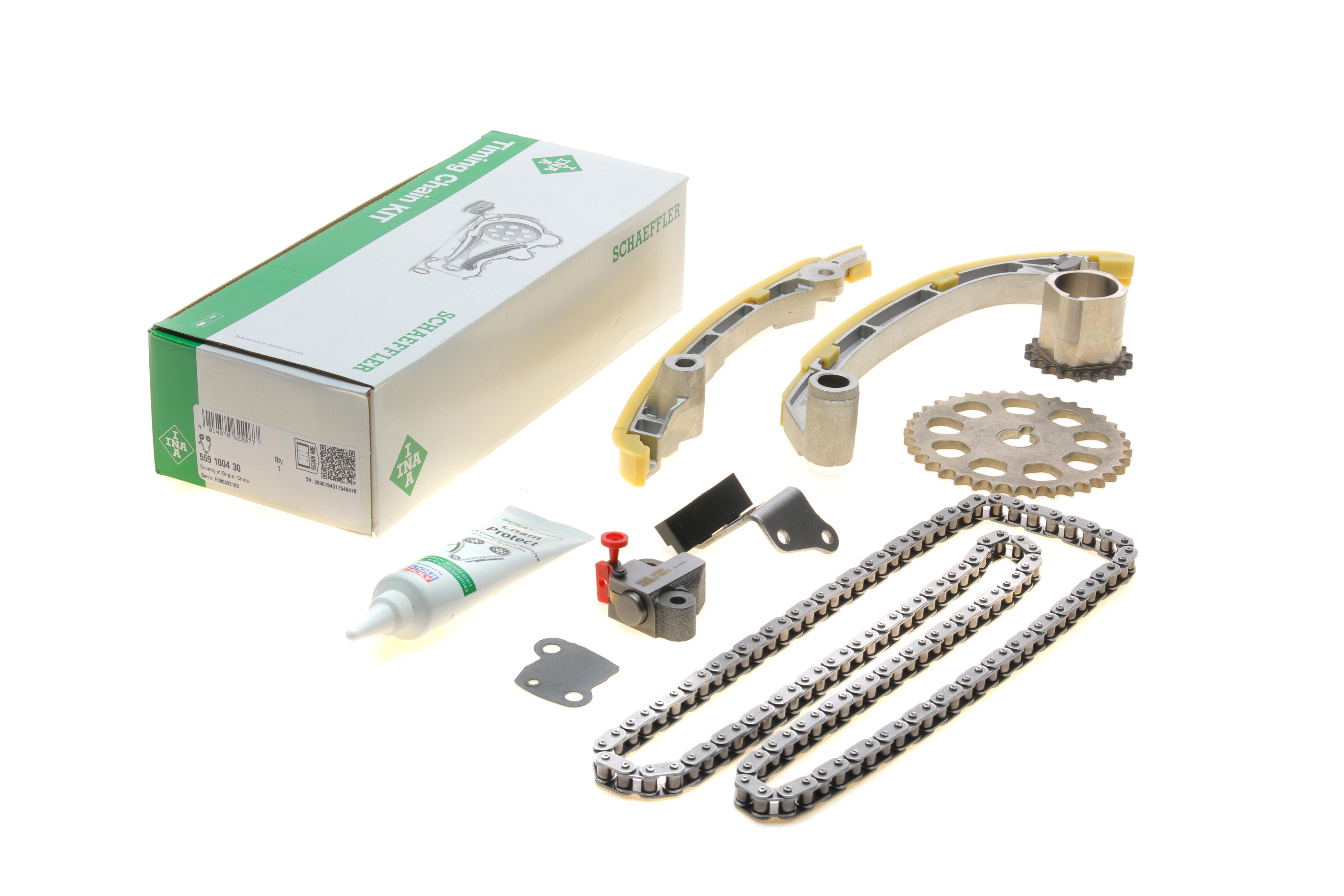 Комплект ланцюга ГРМ Toyota Land Cruiser Prado 2.7 09-/Rav4 2.0/2.4 00-13, (ланцюг INA)