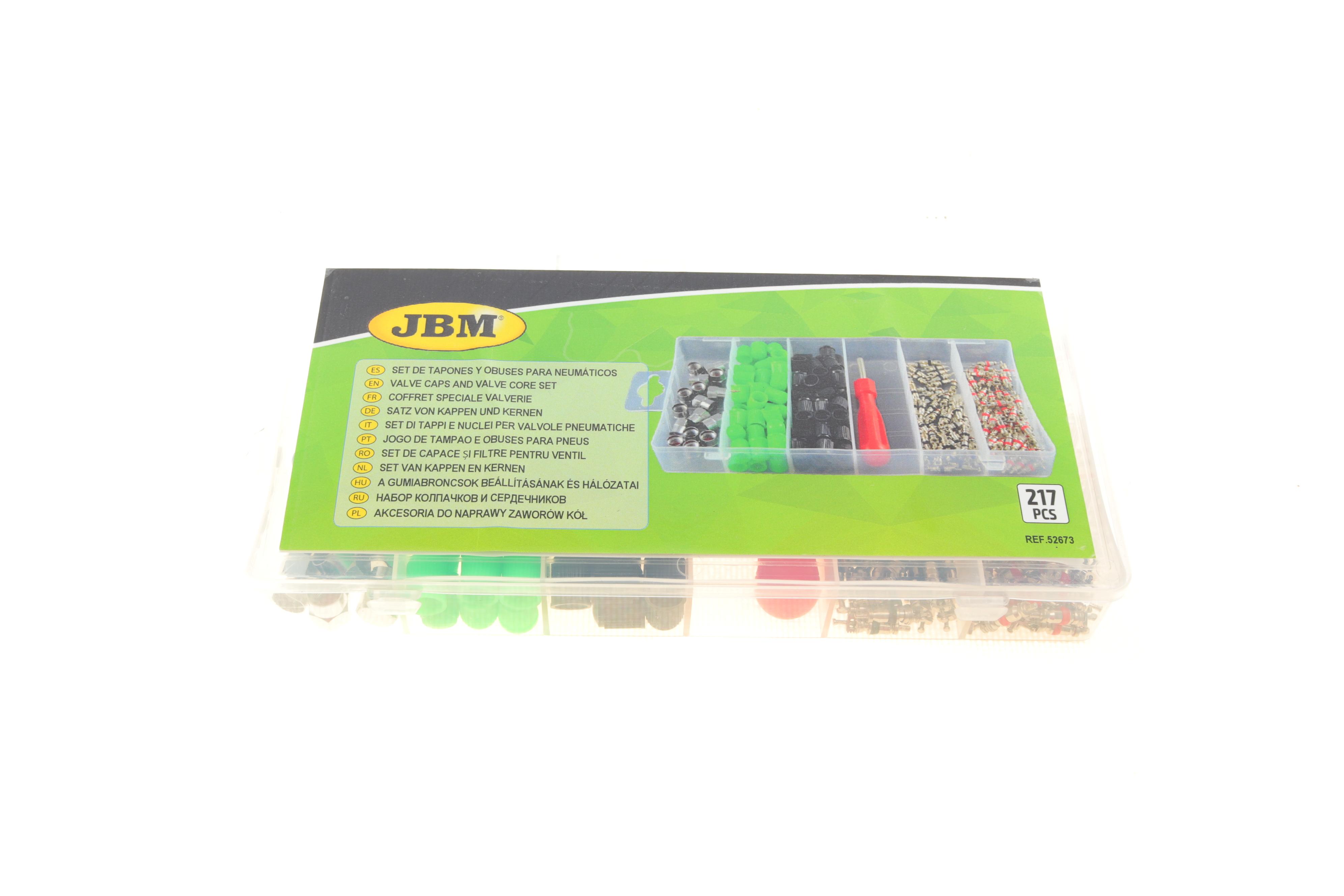 Набор колпачков и золотников 217 ед.