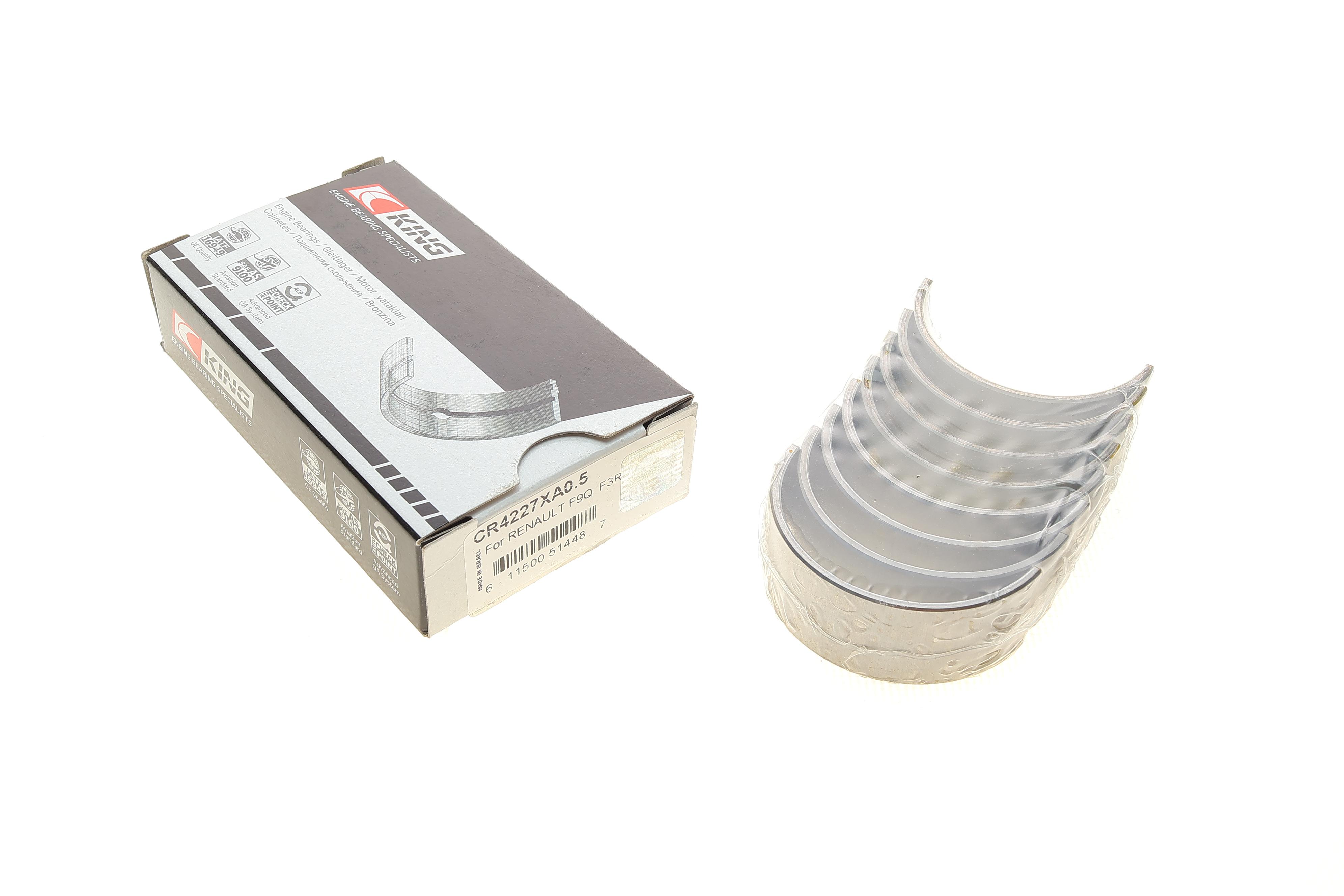 Вкладиші шатунні Renault Trafic 1.9dCi (+0.50)