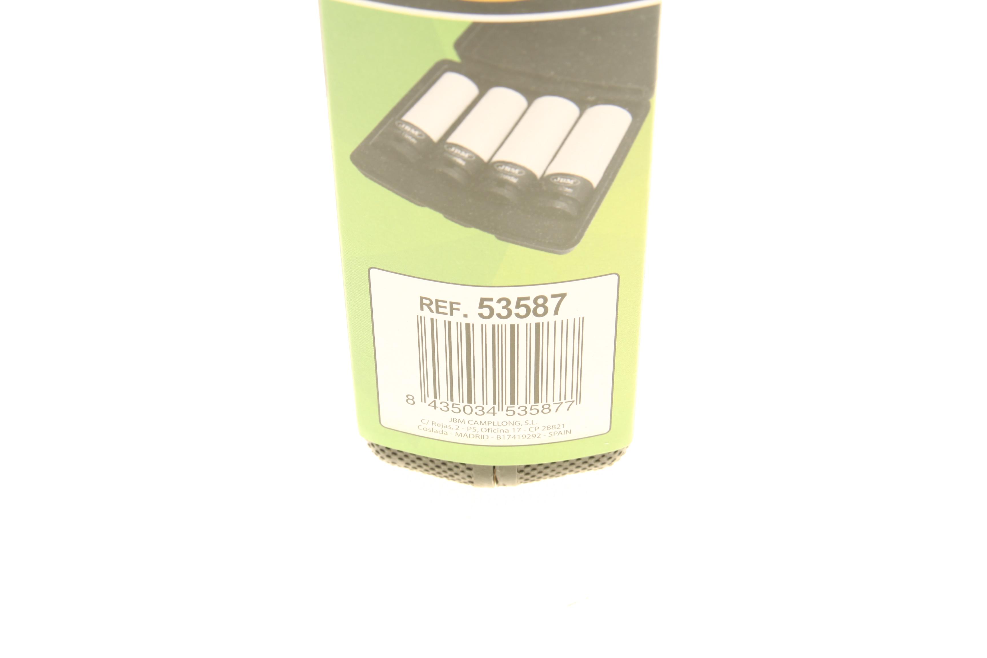 Набір ударних головок 1/2" для шиномонтажу 15-17-21-22 мм