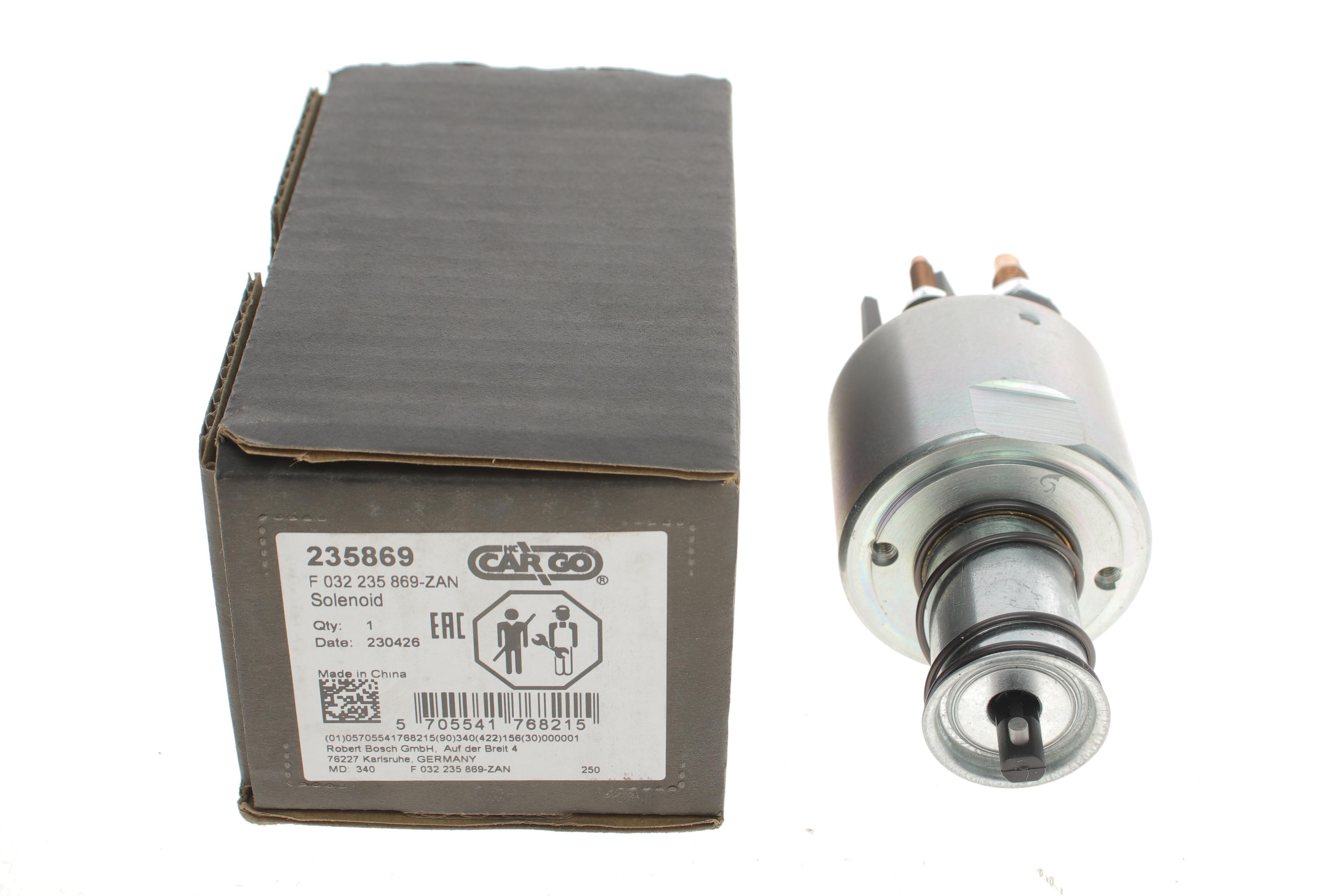 Реле стартера втягуюче Renault Kangoo 1.6 01- (12V) = 235869