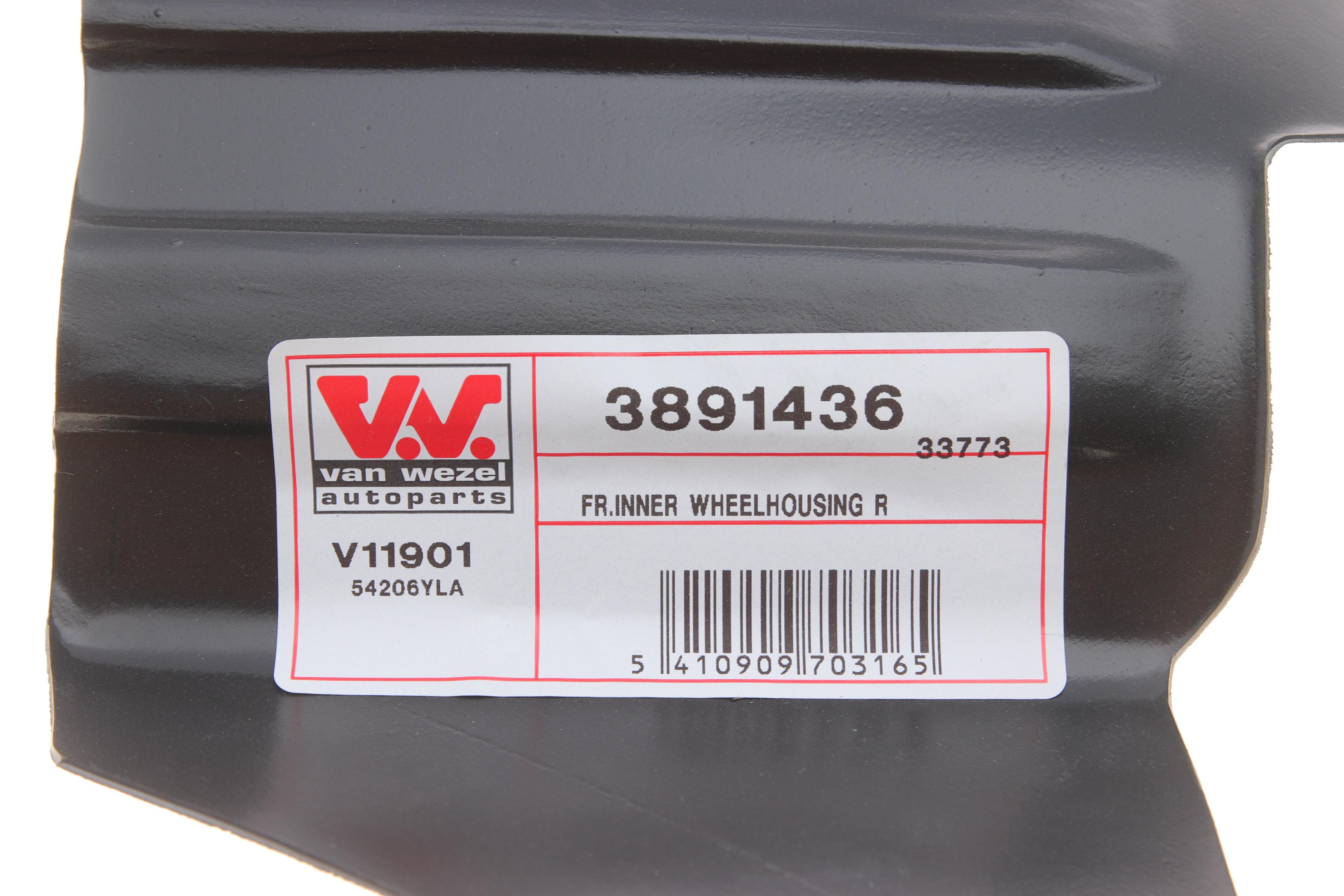 Підкрильник (передній/задня частина) Renault Trafic III/Opel Vivaro B 15- (R)