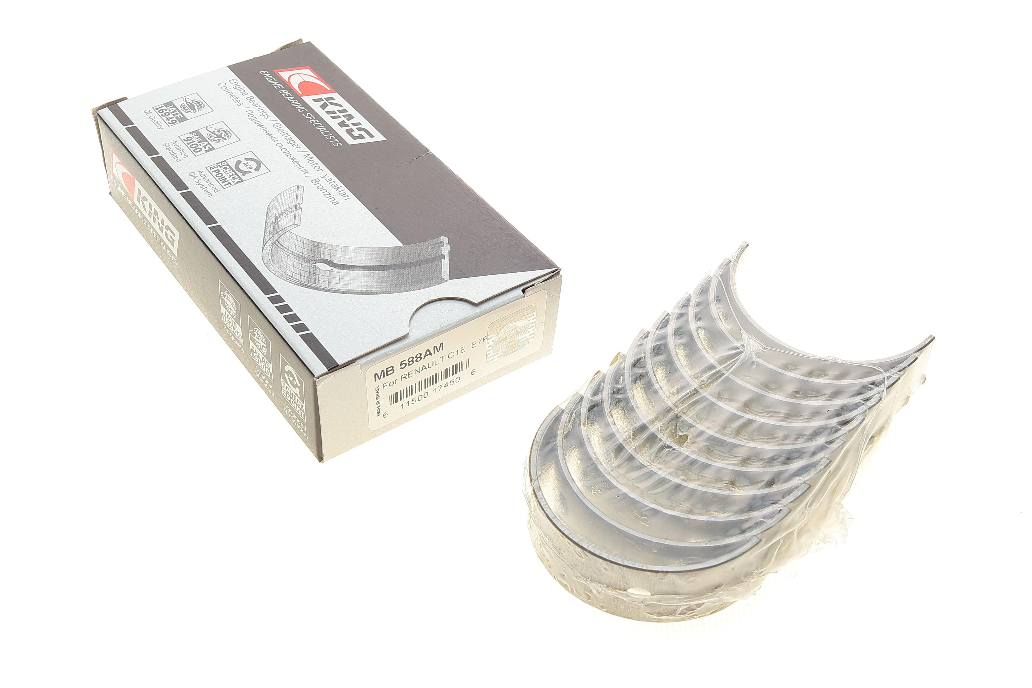 Вкладиші корінні Renault Kangoo 1.4 97- (STD)