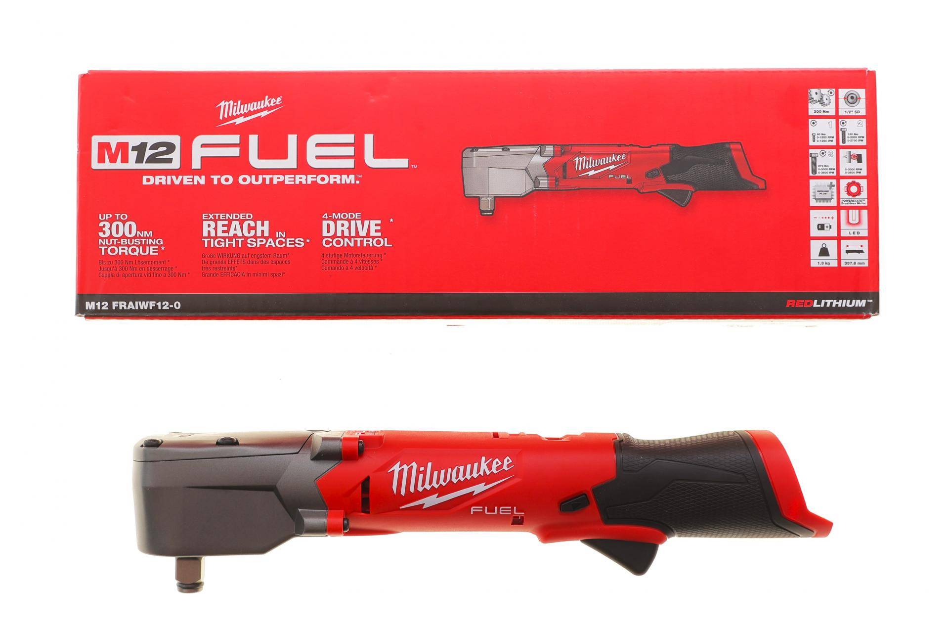 Тріскачка кутова ударна акумуляторна 1/2"-M12 FRAIWF12-0 270 Нм 12V