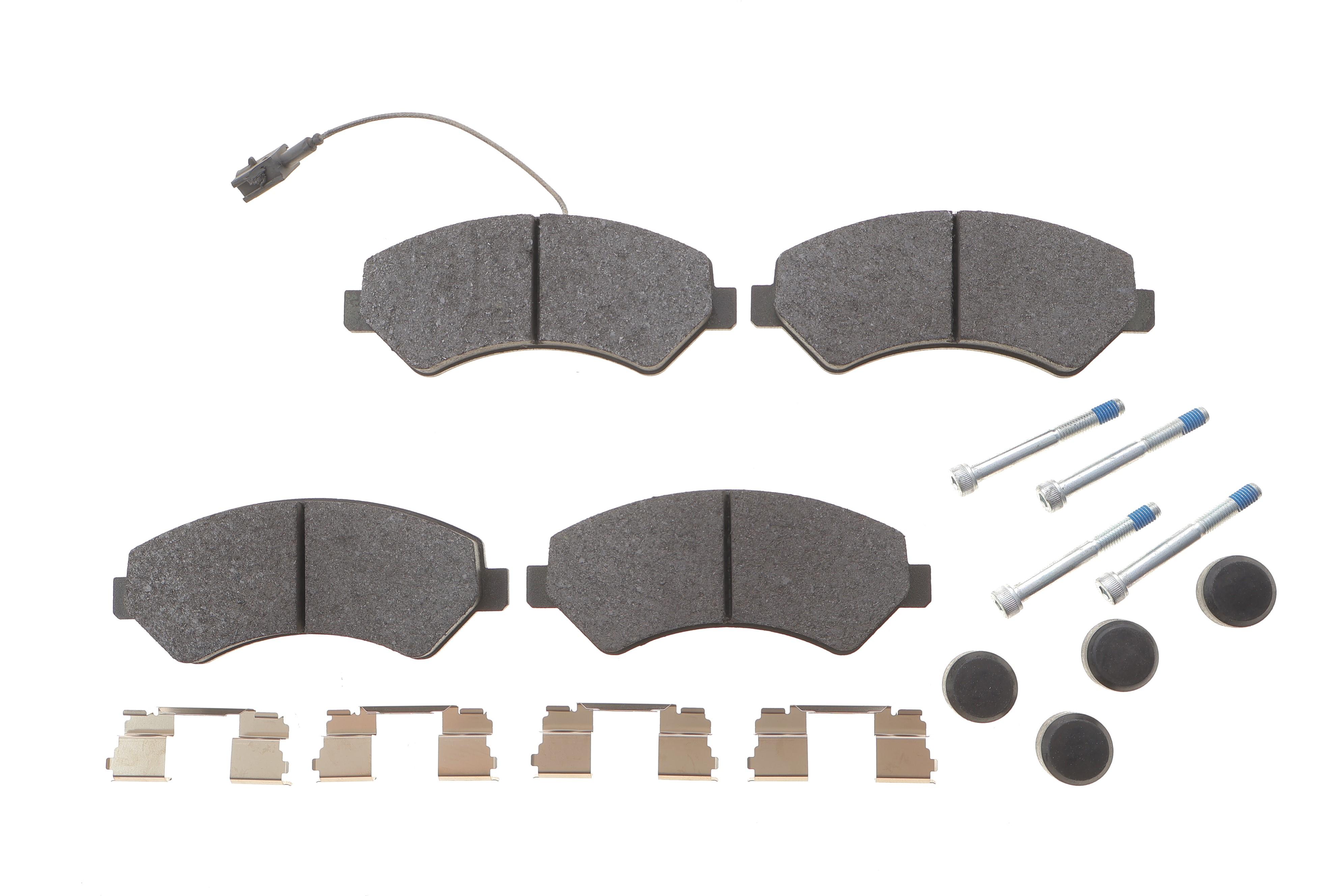 Колодки гальмівні (передні) Citroen Jumper/Fiat Ducato/Peugeot Boxer 2.0-3.0HDi 06- R16(+датчик)