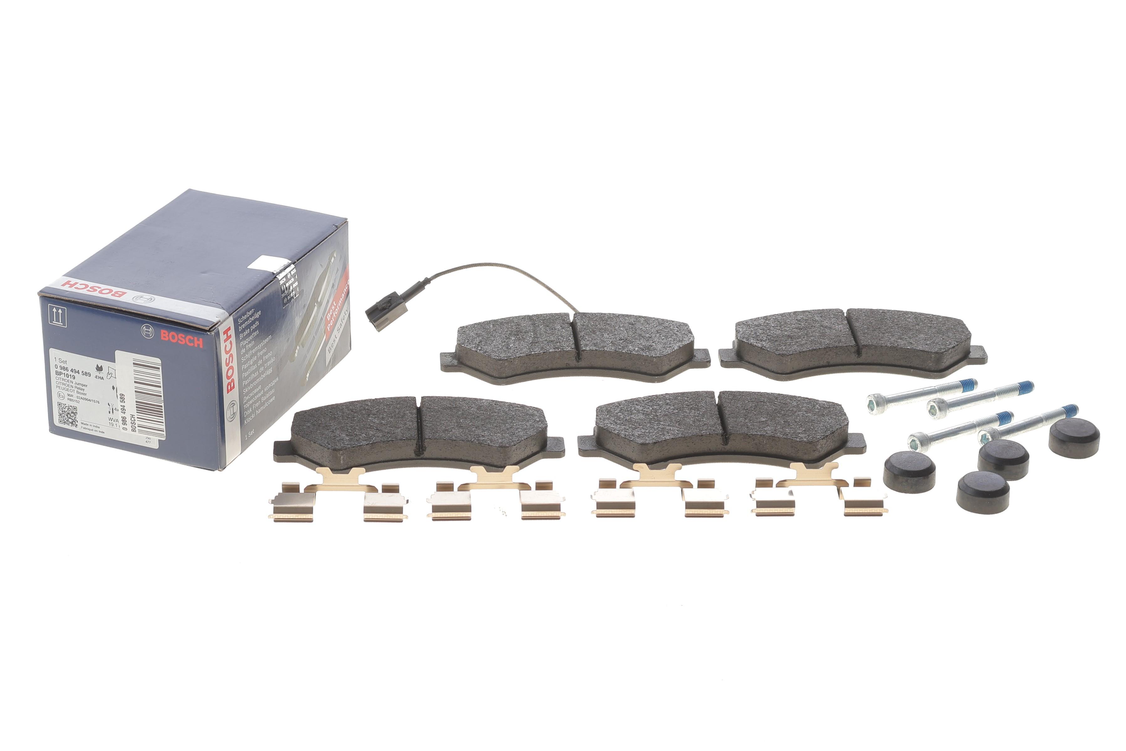 Колодки гальмівні (передні) Citroen Jumper/Fiat Ducato/Peugeot Boxer 2.0-3.0HDi 06- R16(+датчик)