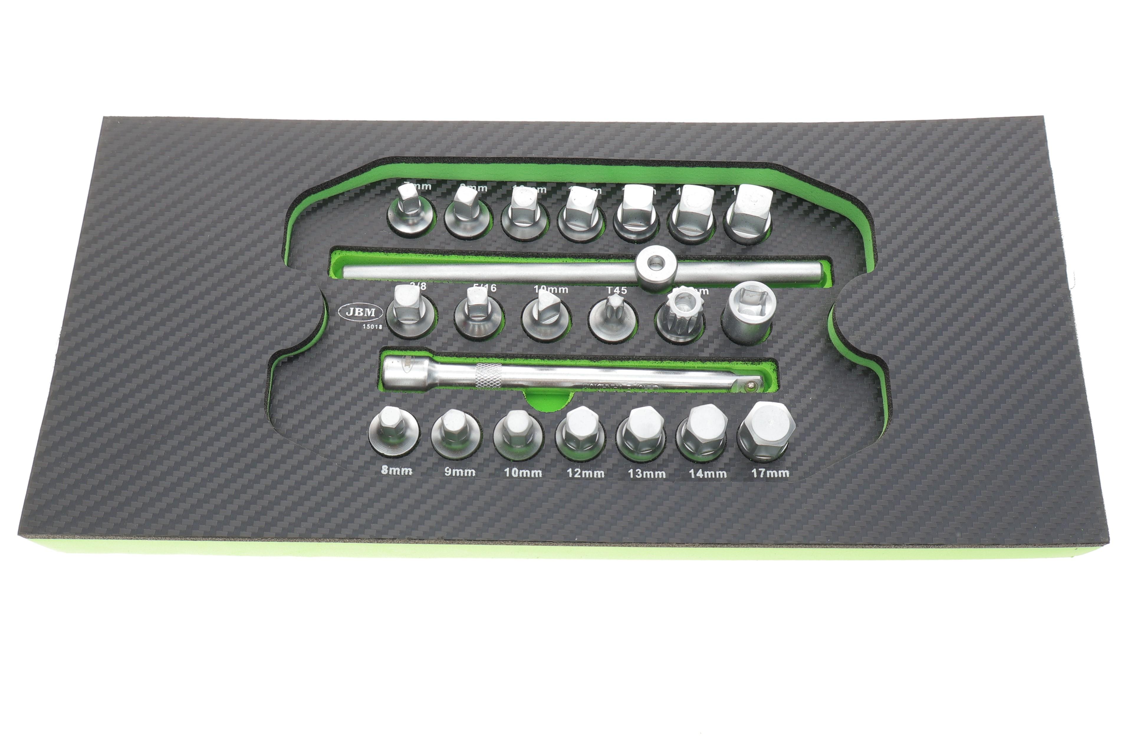 Набір ключів для зливних пробок (3/8") (22 предметів)