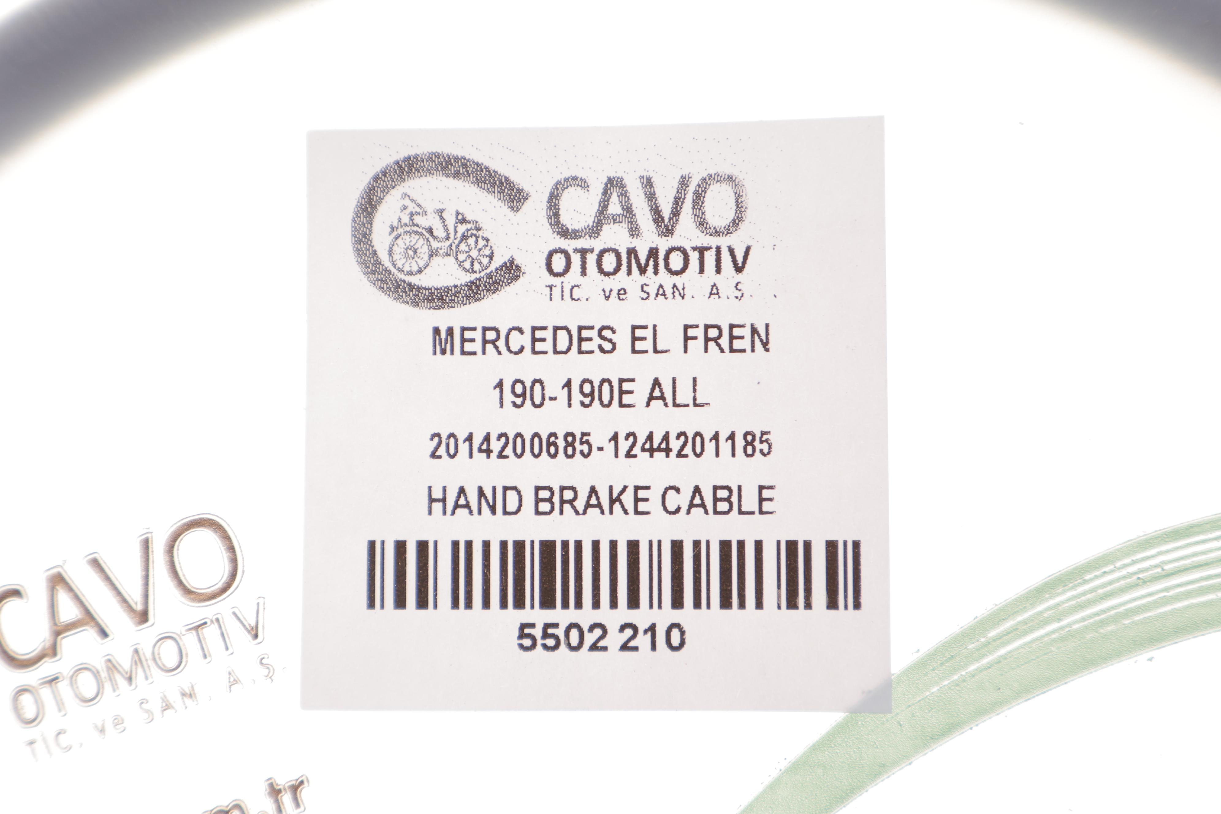 Трос ручника (задній) MB 190 (W201) (1054/820mm) (R/L)