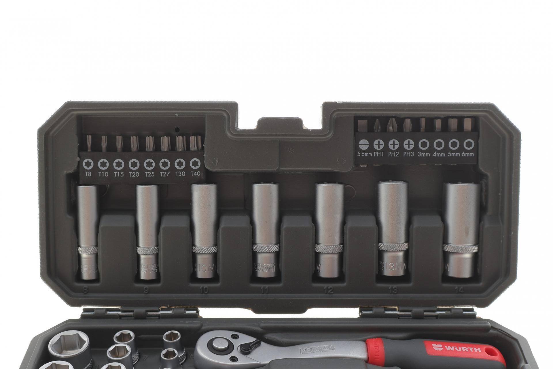 Набір інструмента (40 од.) (1/4") RED STRIPE