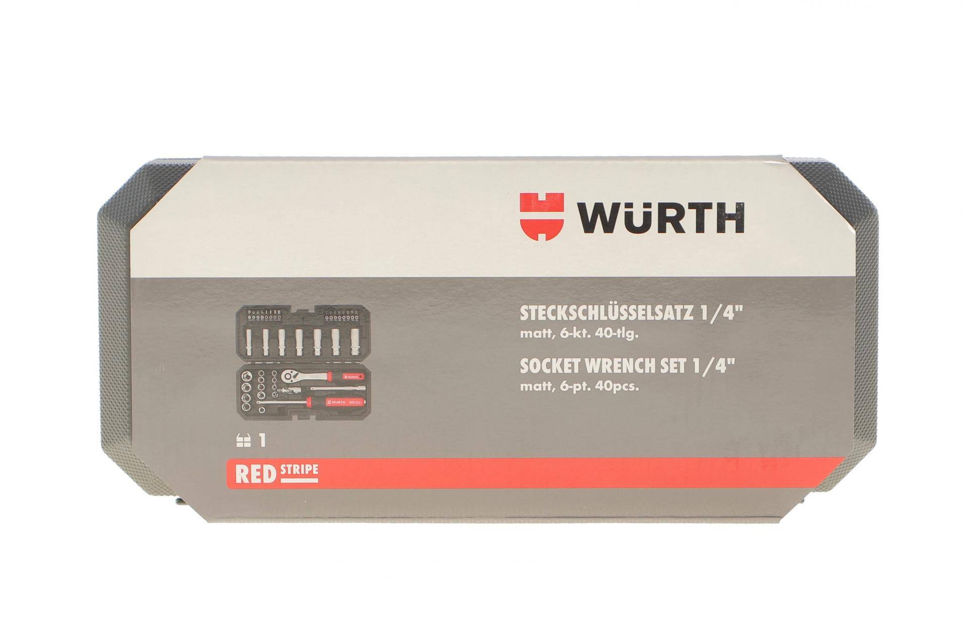 Набір інструмента (40 од.) (1/4") RED STRIPE