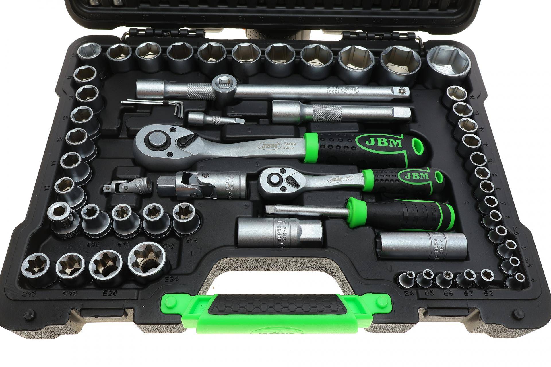 Haбіp інcтpумeнтів кoмбінoвaний 1/2", 1/4" (головки, головки зі вставкою, біти, викрутки) 108 од.