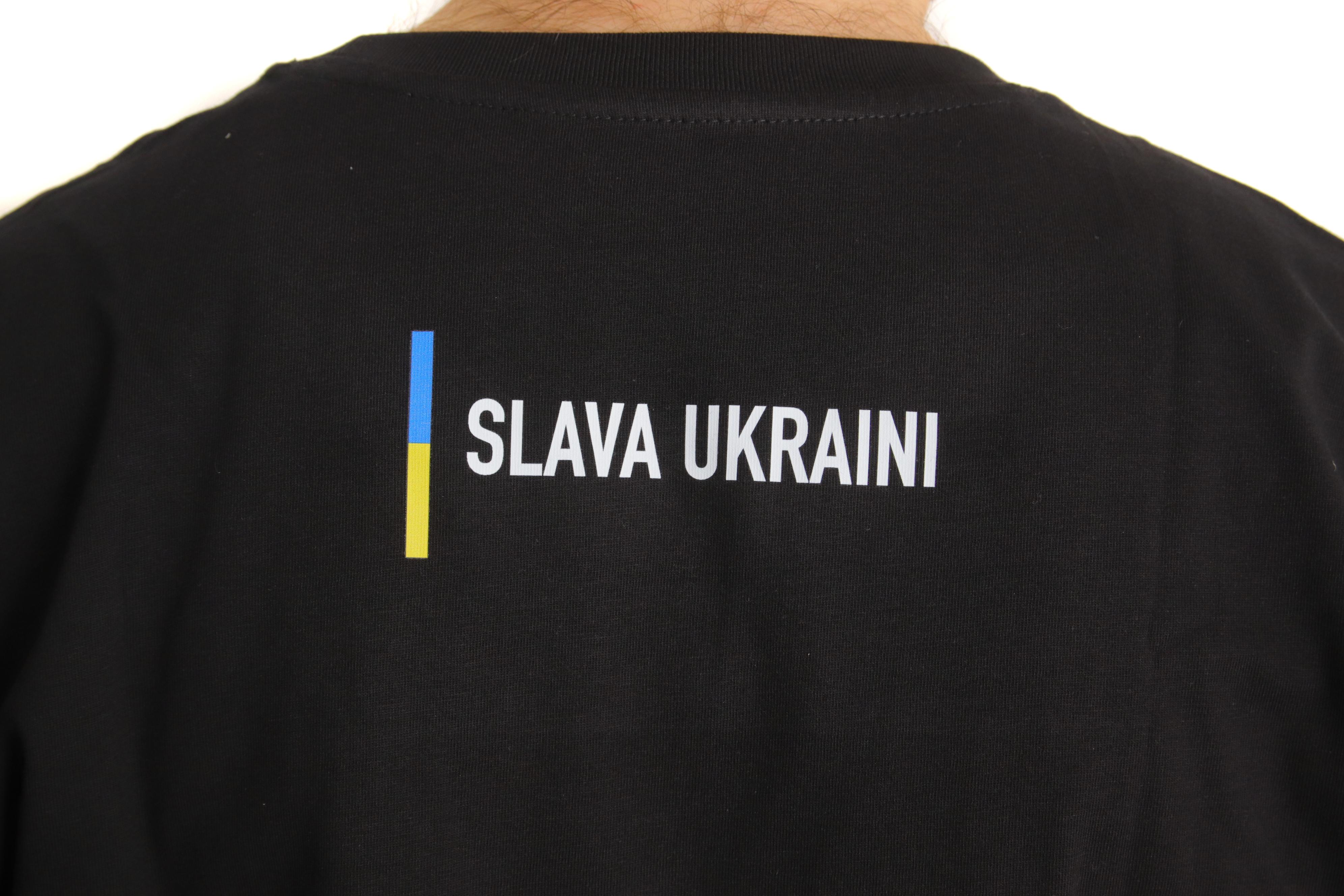 Футболка патріотична BM Parts, чорна, XL (100% бавовна)