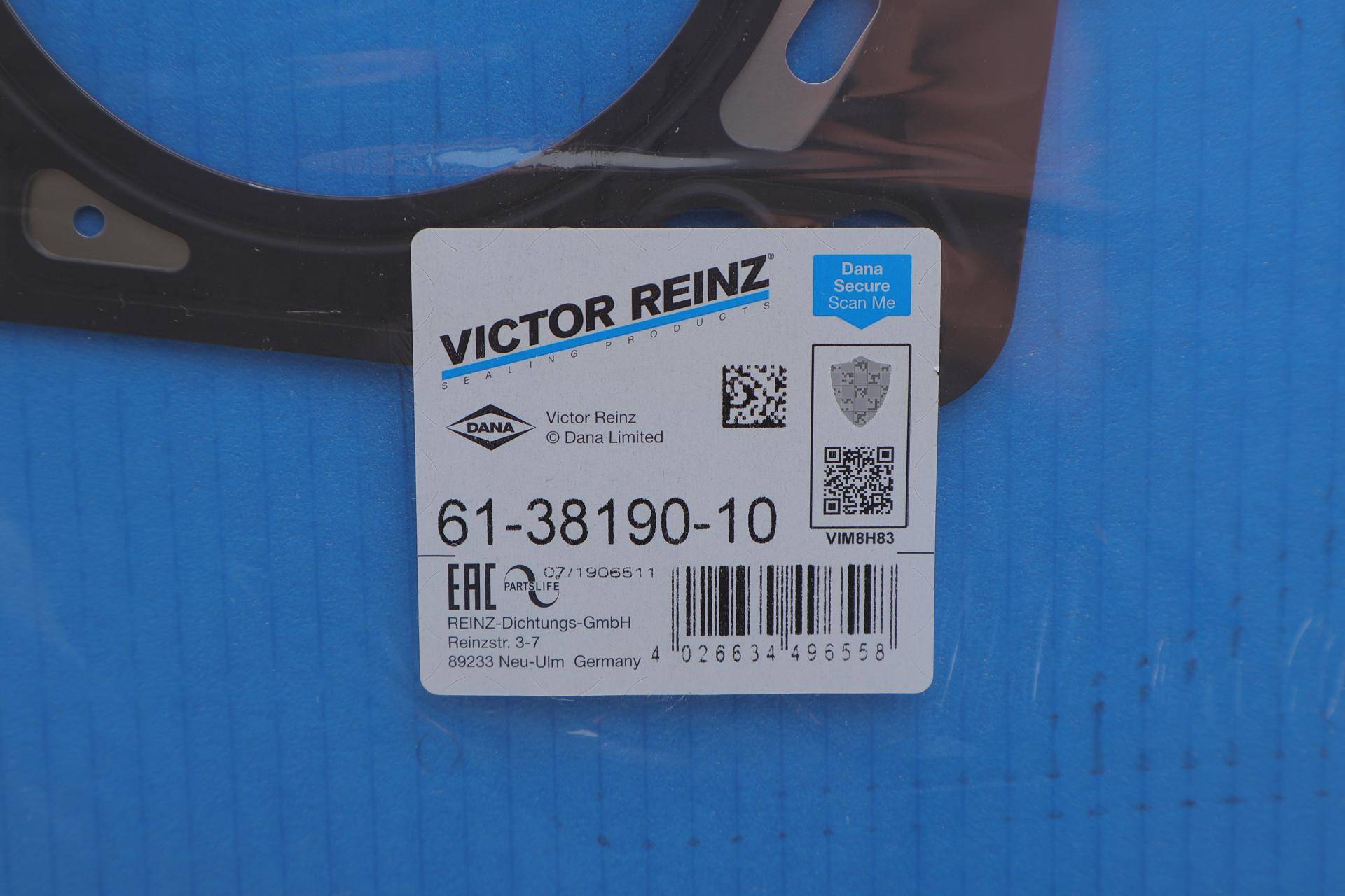 Прокладка ГБЦ VW Passat/Golf 2.0TDI 05-10, Ø82,00mm, 1.63mm, (2 метки)