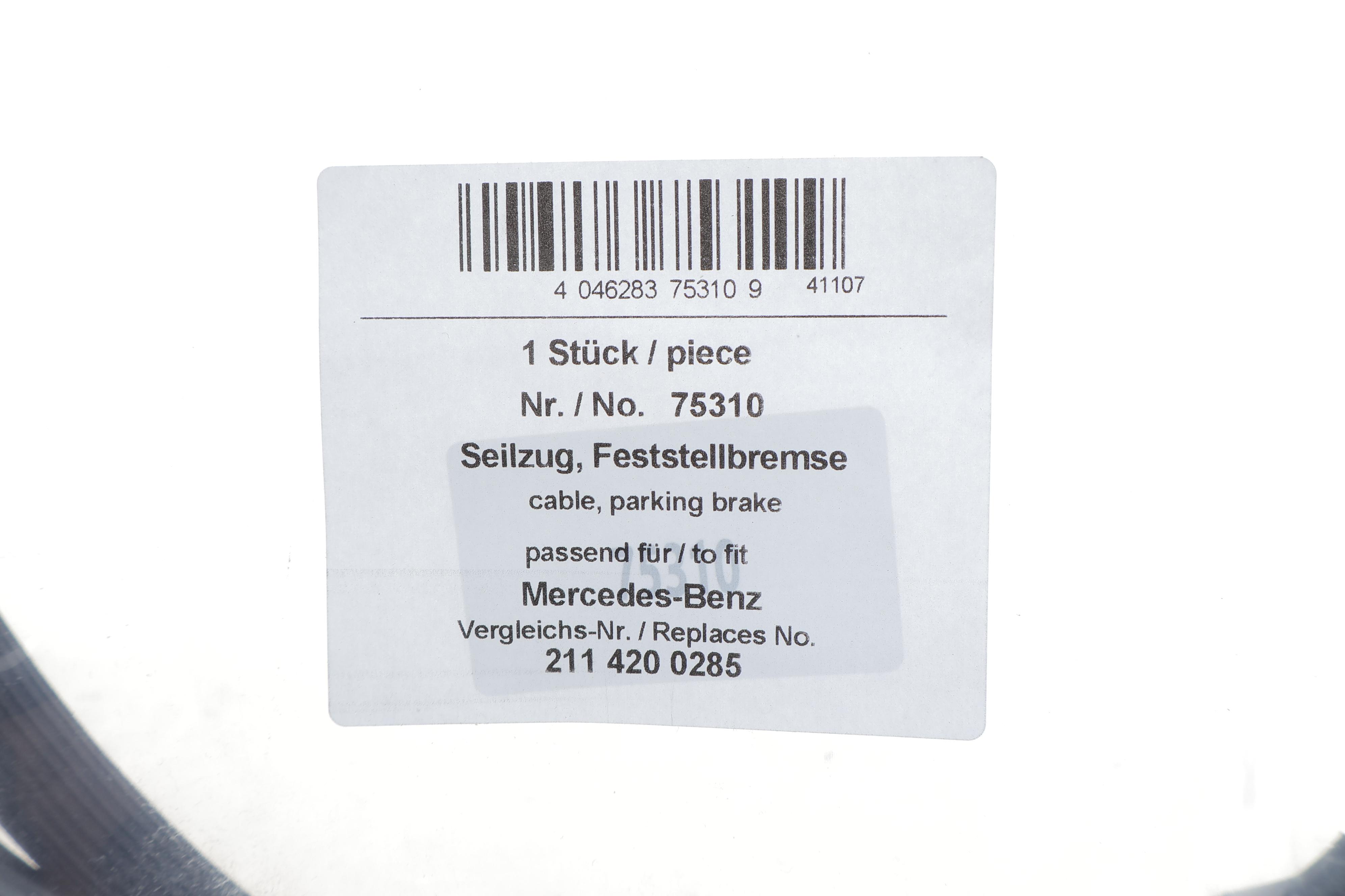 Трос ручника (задний) MB E-class (W211) 02-09