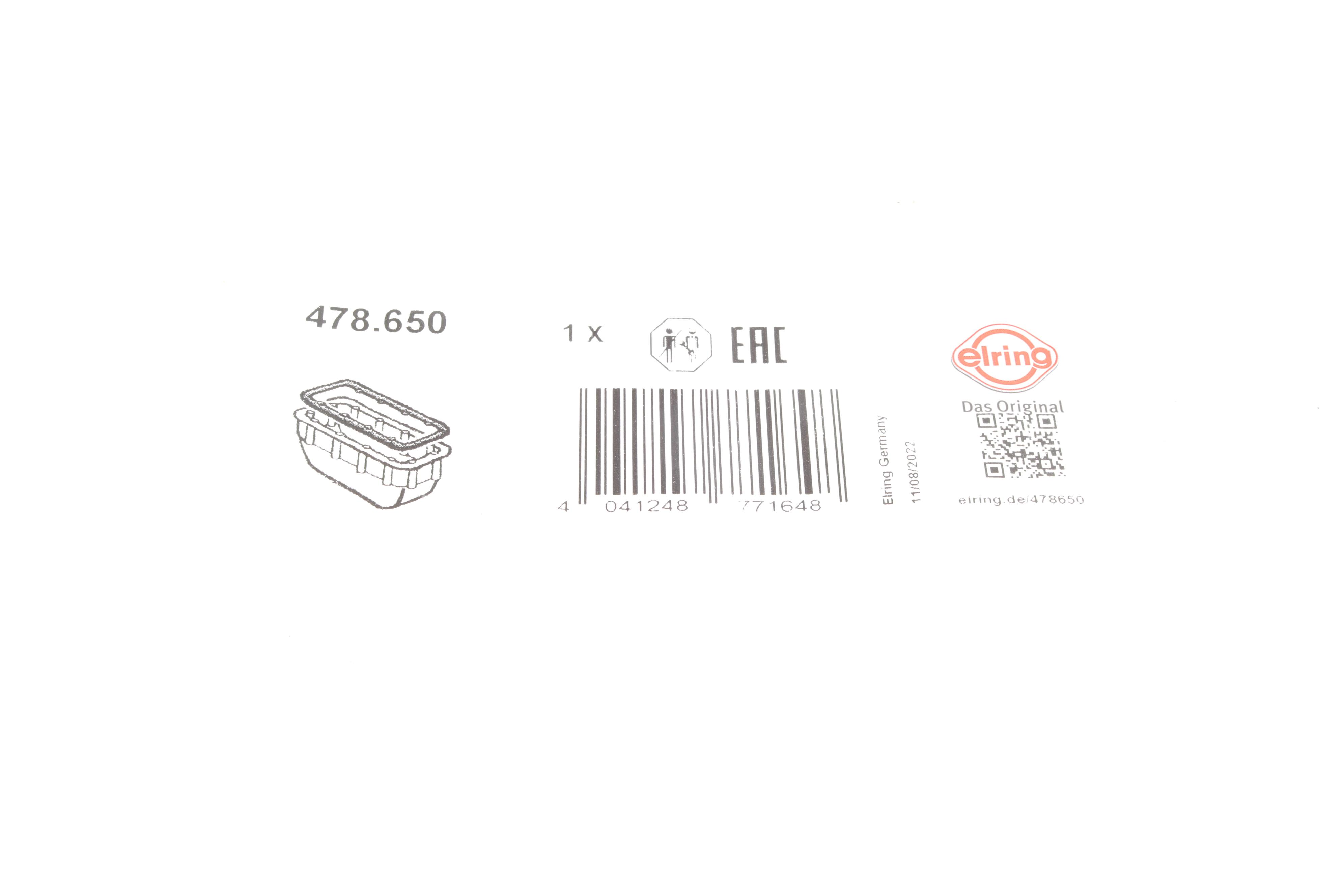 Прокладка піддону Audi Q5/Q7/Q8/VW Touareg 15-