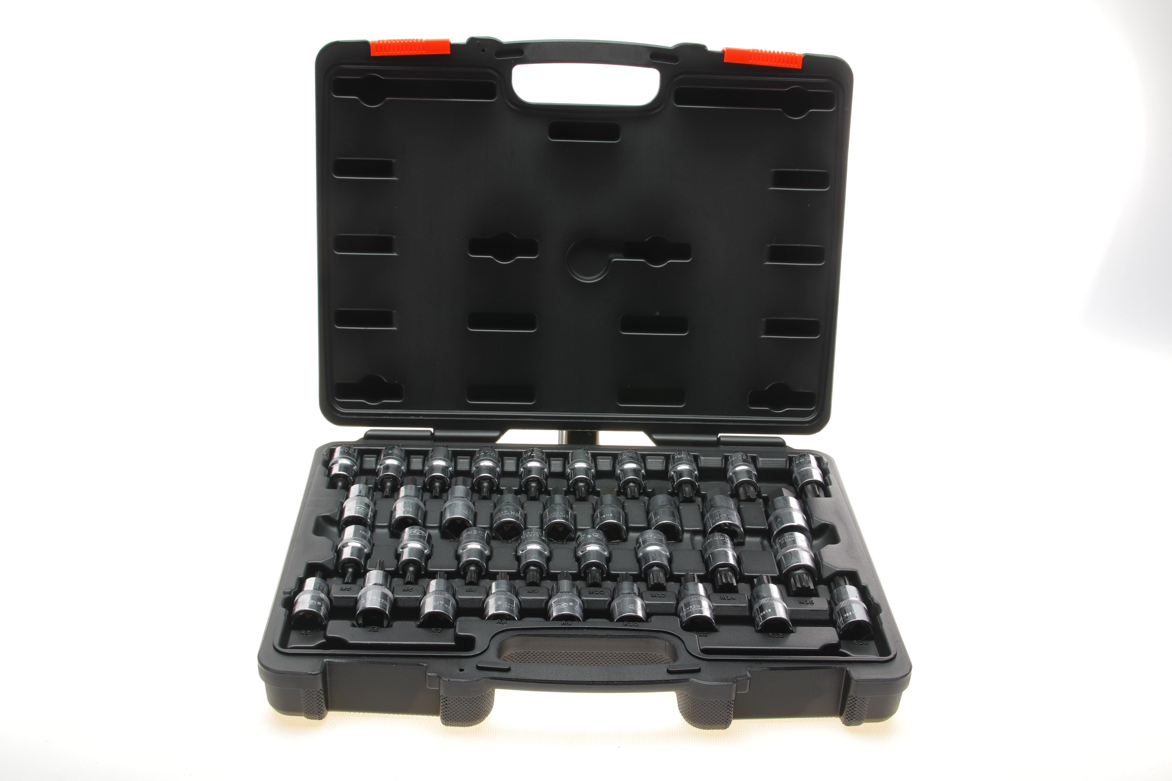 Набор головок 1/2" со вставками комбинированными 36 ед.